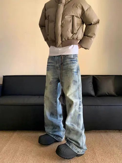 Jean Fukuzawa x Naoko Baggy Washed Denim Jeans Size US 32 / EU 48 - 3 Thumbnail
