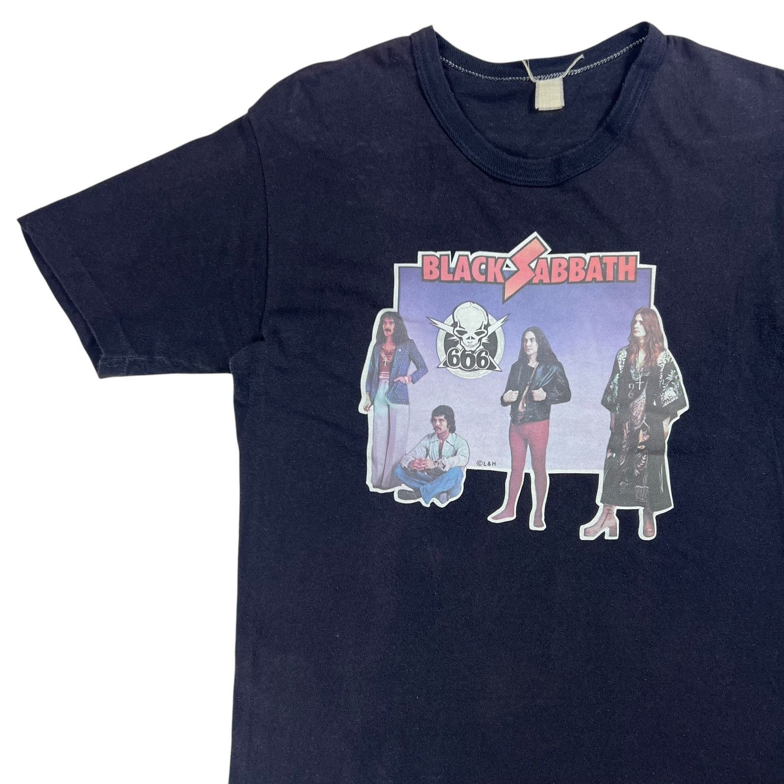 Band Tees × Black Sabbath × Ozzy Osbourne Vintage 1970s Black Sabbath 666 Ozzy Osbourne band tee (M) Size US M / EU 48-50 / 2 - 4 Thumbnail