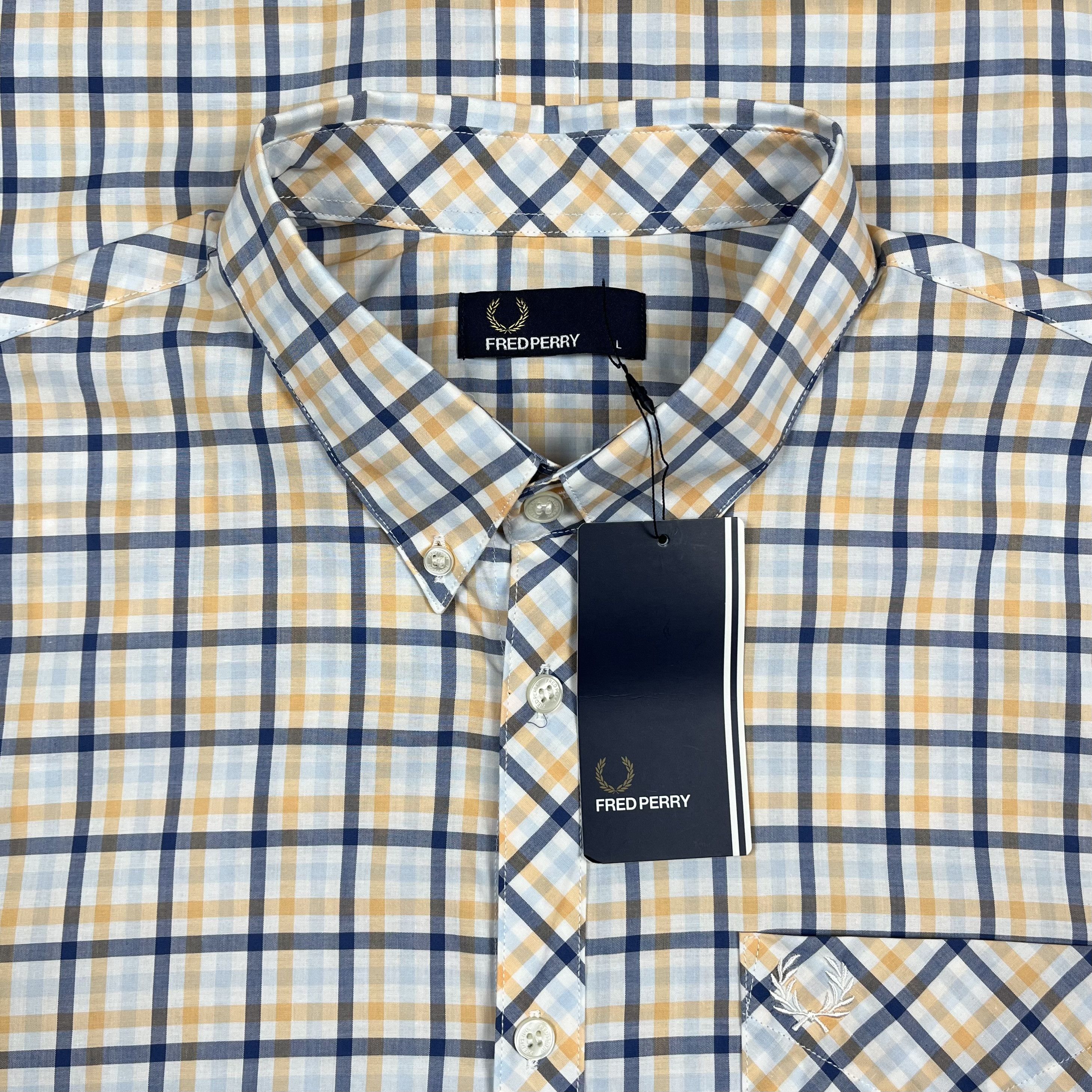 Fred Perry Fred Perry Four Colour Gingham Checkered Button Up Shirt Size US L / EU 52-54 / 3 - 9 Thumbnail