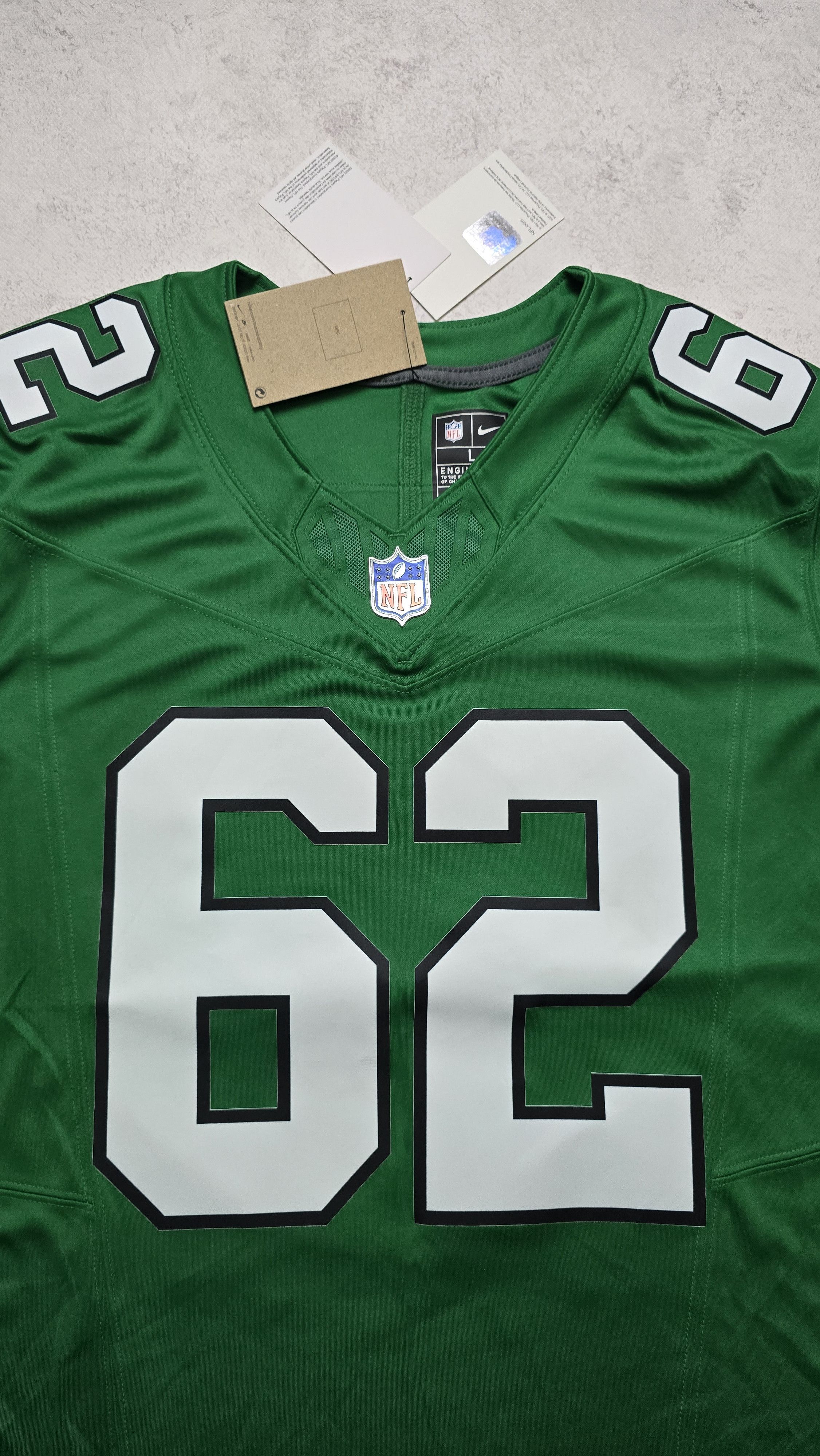 Nike Jason Kelce Philadelphia Eagles FUSE Limited Jersey Kelly Size US L / EU 52-54 / 3 - 13 Thumbnail