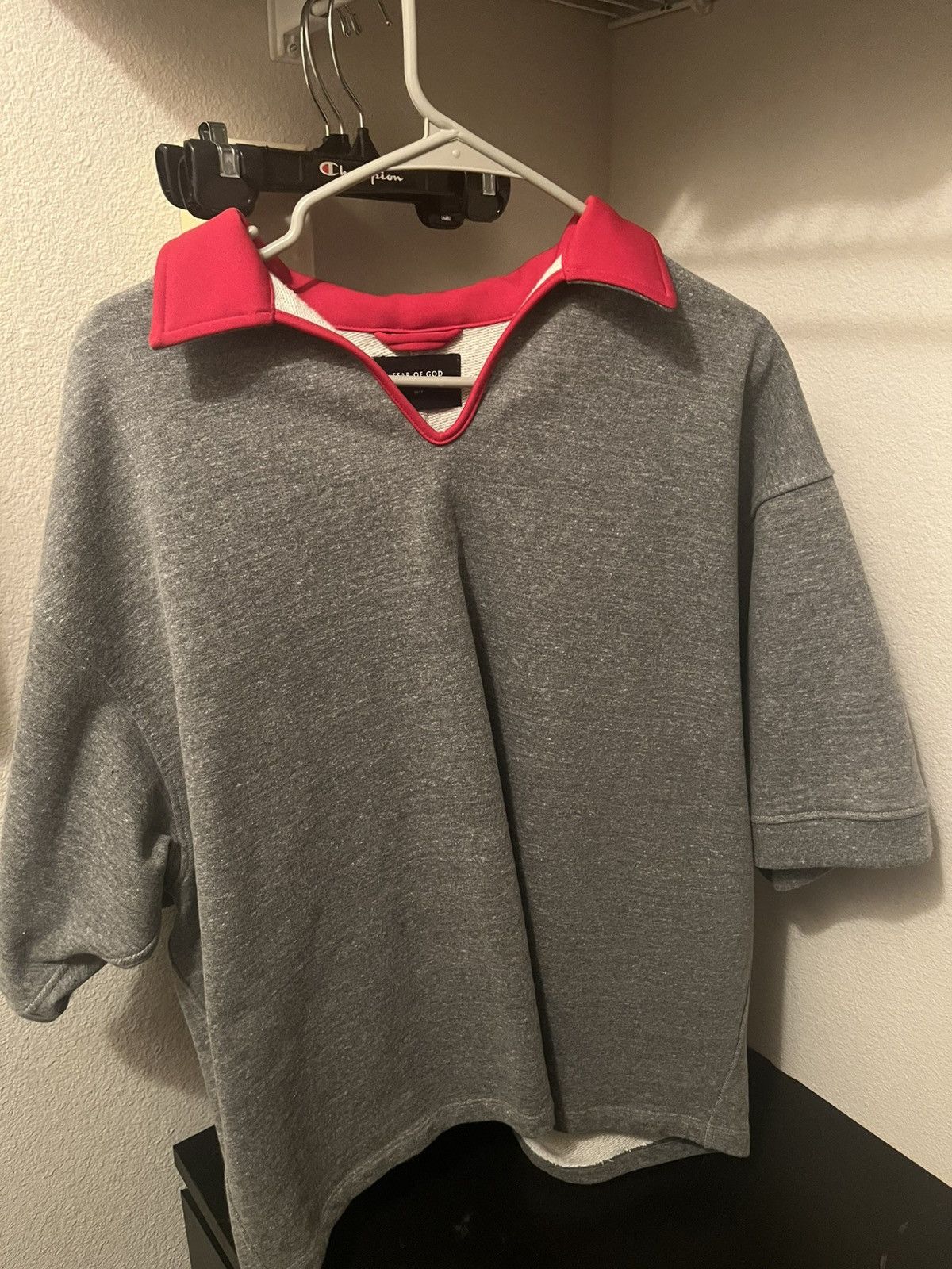 トップス fear of god HEAVY TERRY V-NECK POLO 5th Fear of God Fear of God Fifth 5th Collection Heavy Terry V-Neck