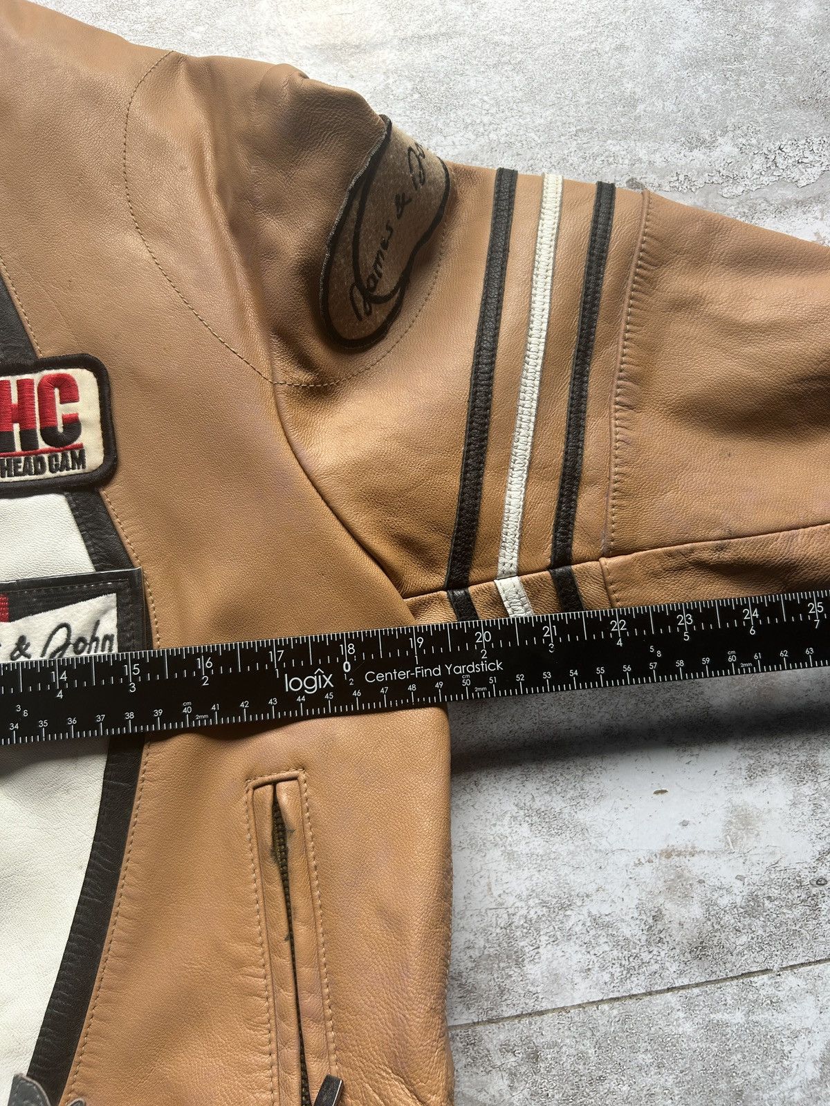 Genuine Leather × Vintage Vintage Genuine Leather Sports Racing Jacket Size S / US 4 / IT 40 - 9 Thumbnail