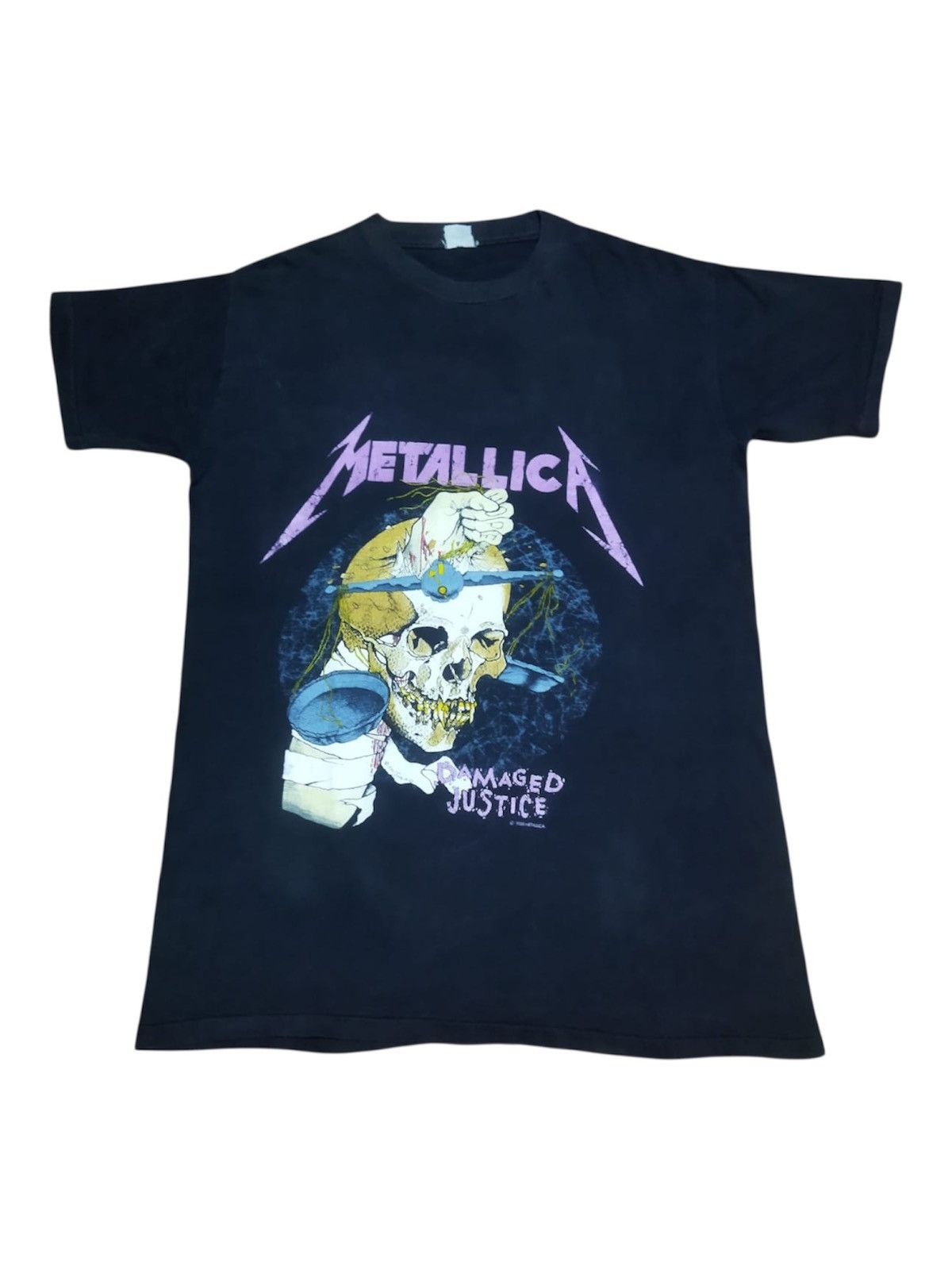 Metallica Vintage 1988 Metallica Damaged Justice Tee Size US L / EU 52-54 / 3 - 1 Thumbnail