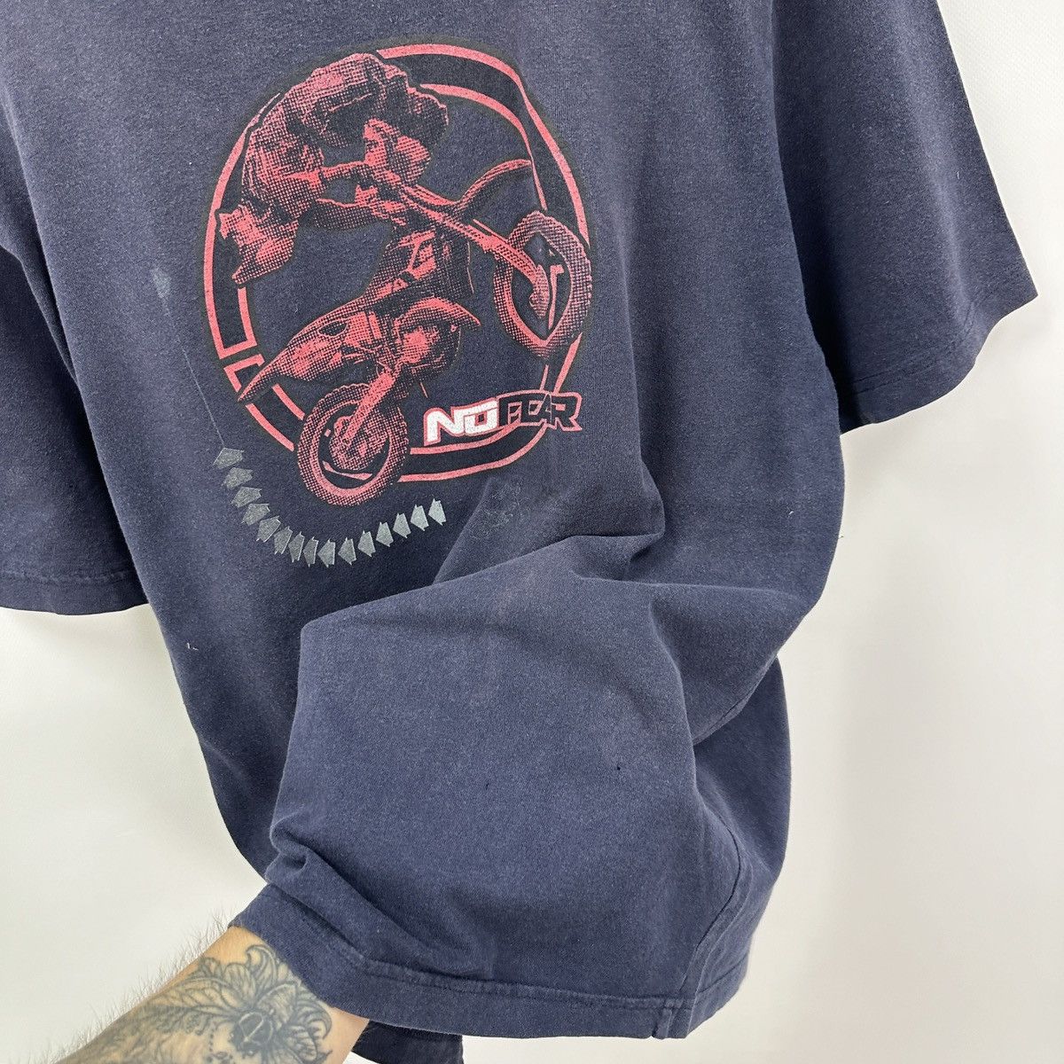 No Fear Vintage 90s No Fear sun faded distressed tee moto hype og Size US M / EU 48-50 / 2 - 13 Thumbnail