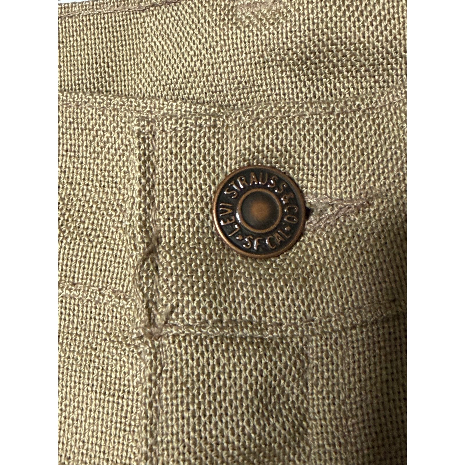 Levi's Vintage 70s Levi’s Sta-Prest khaki Dress Retro Pants 32x30 Size US 32 / EU 48 - 6 Thumbnail
