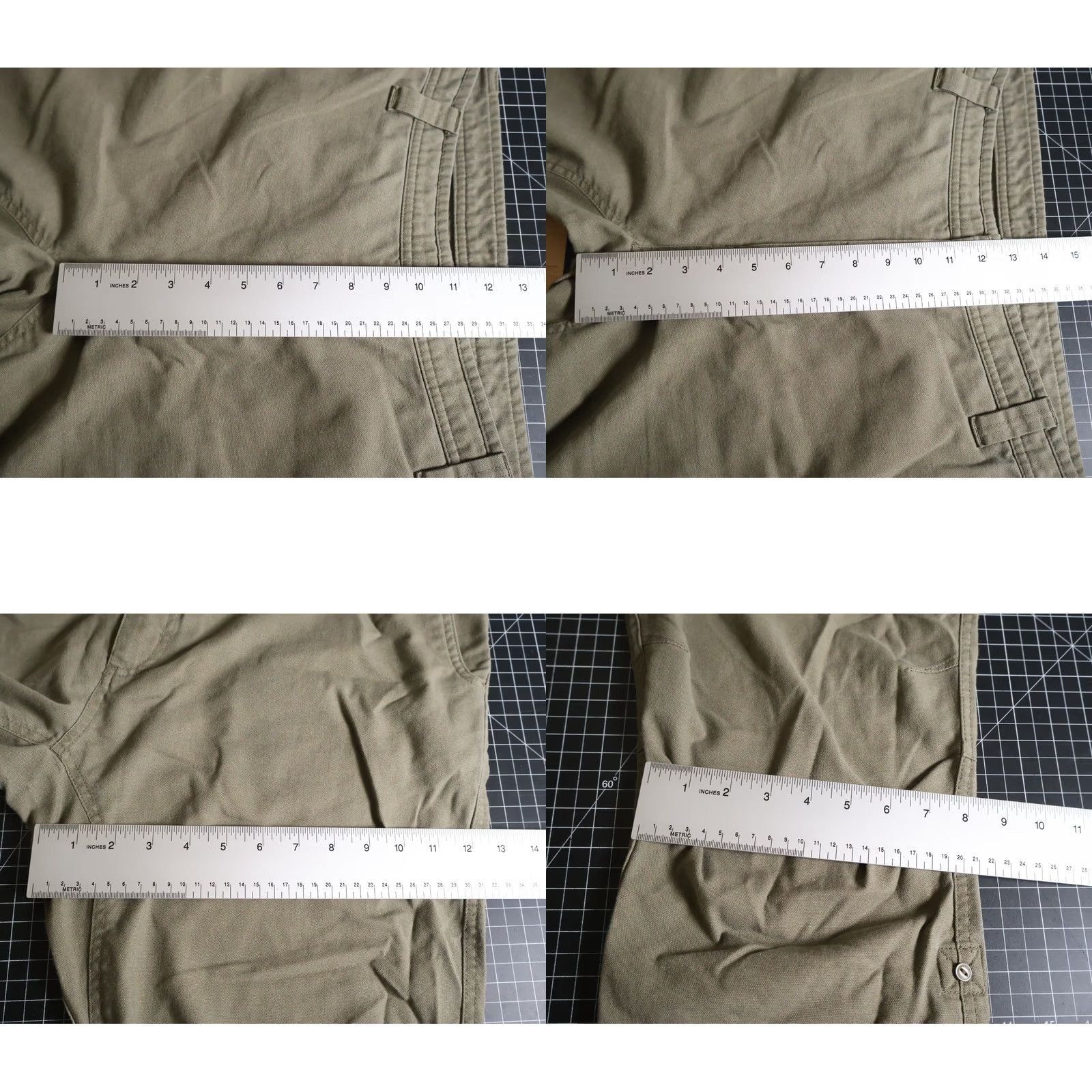 Olive LIVSN Pants Men's 38 x 32 Olive Green Roll Tab Stretch Hiking Chino Casual Lightweight Cotton Blend Spandex Size US 38 / EU 54 - 8 Thumbnail