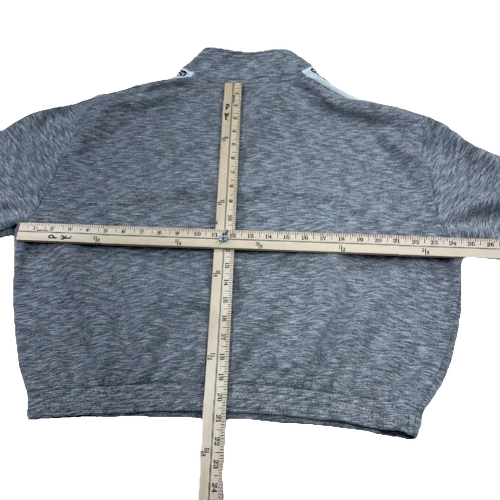 Victoria's Secret Victoria's Secret PINK Sweatshirt Women Medium Gray White Quarter Zip Sweater Crop Size M / US 6-8 / IT 42-44 - 6 Thumbnail