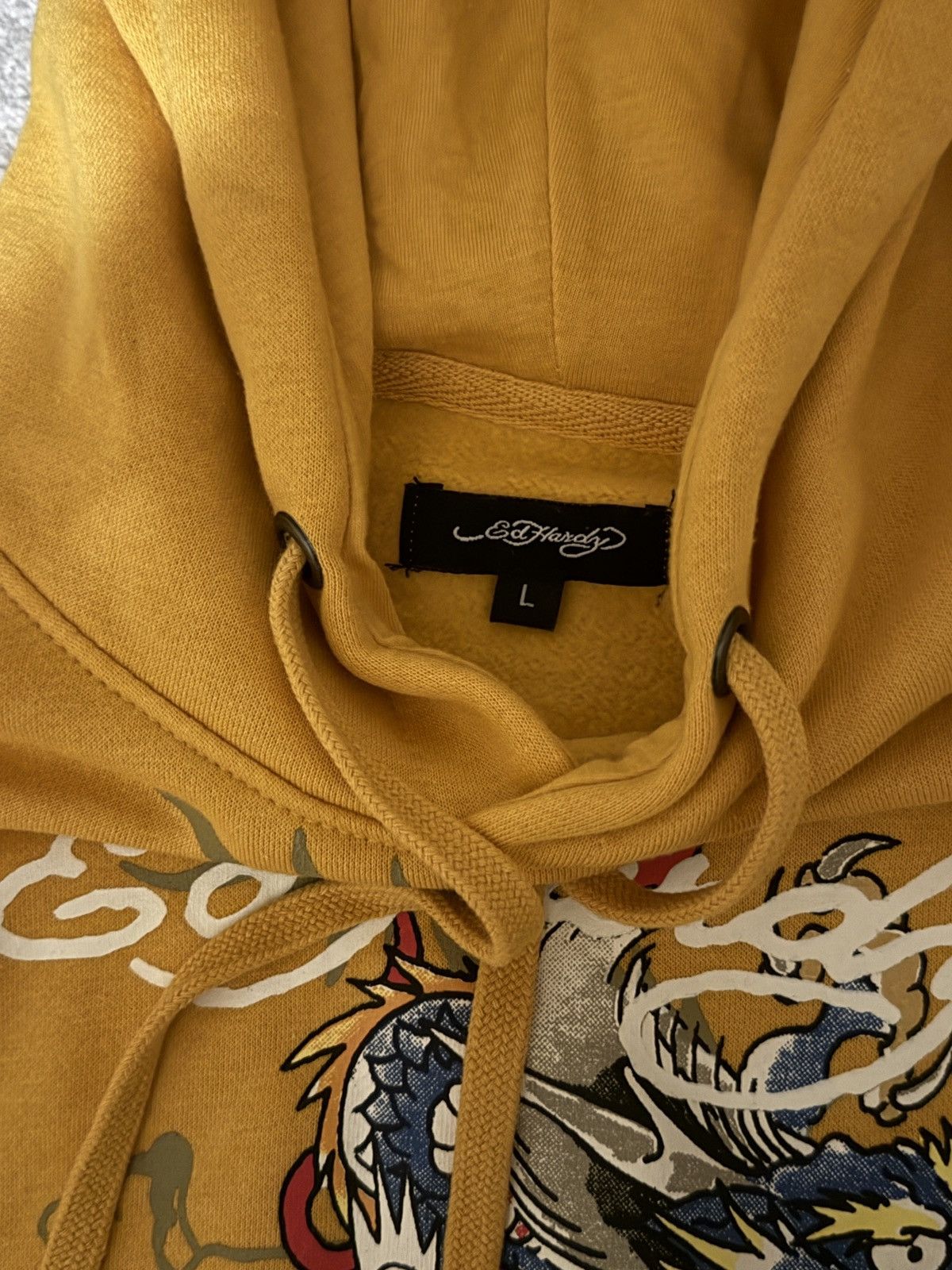 Ed Hardy Rare Yellow Ed Hardy Hoodie Size M / US 6-8 / IT 42-44 - 3 Thumbnail