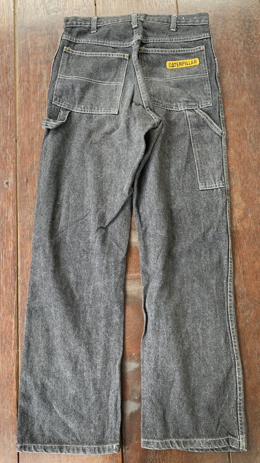 Caterpillar Vintage Caterpillar talon zipper carpenter black denim pants Size US 31 - 1 Thumbnail