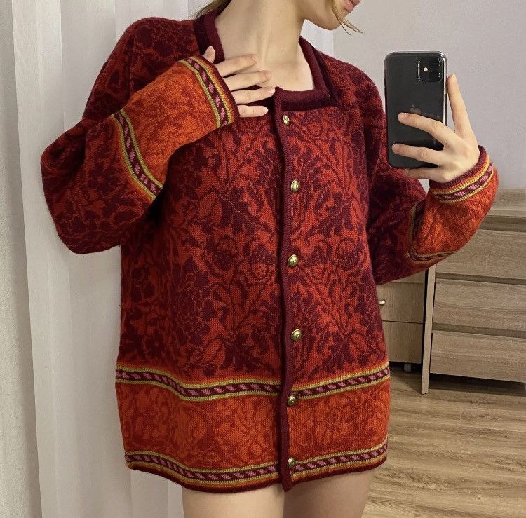 Dale Of Norway × Designer × Vintage Oleana women Norway button up wool cardigan Size M / US 6-8 / IT 42-44 - 1 Thumbnail