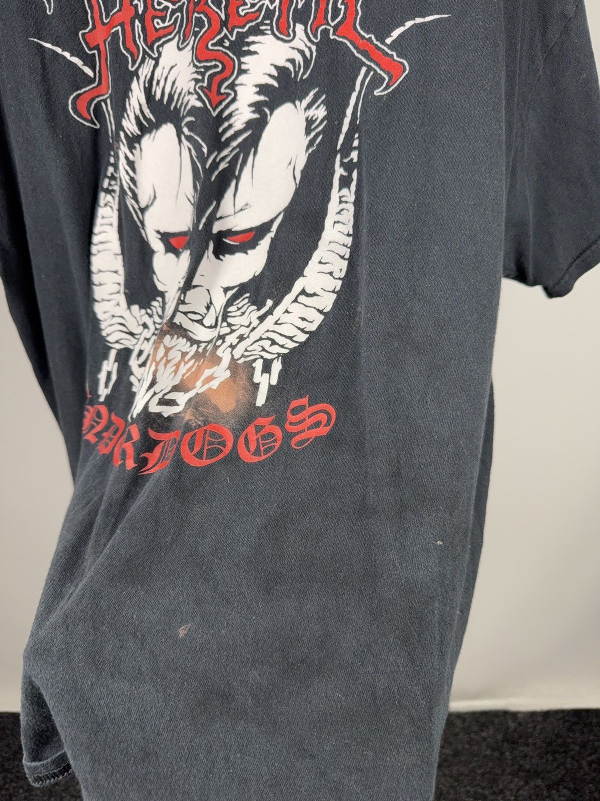 Band Tees 00s Heretic Underdogs Metal Band Graphic T Shirt Distressed Size US XL / EU 56 / 4 - 12 Thumbnail