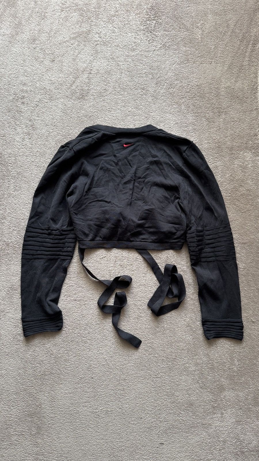 Japanese Brand Nike Swoosh Y2K Vintage Crazy cropped tan bolero jacket Size XL / US 12-14 / IT 48-50 - 2 Thumbnail