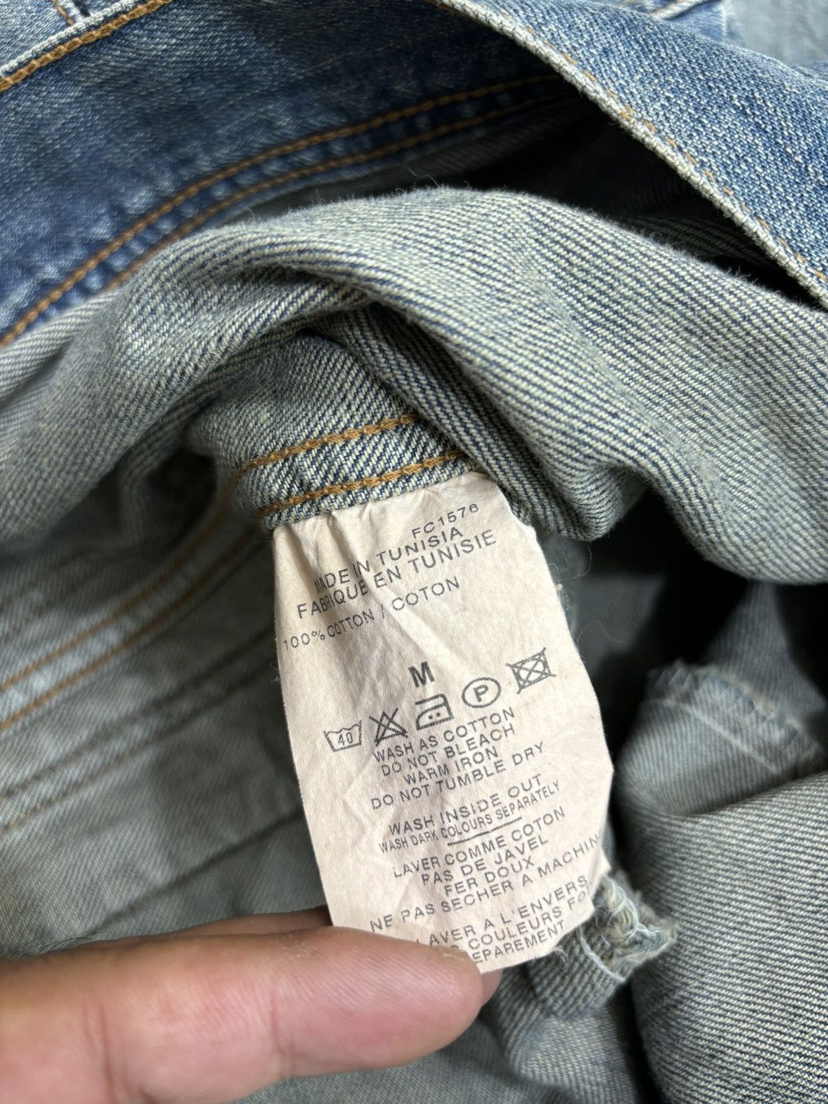 FCUK 💥Vintage💥FCUK Double Elbow Trucker Denim Jacket F496 Size US M / EU 48-50 / 2 - 16 Thumbnail