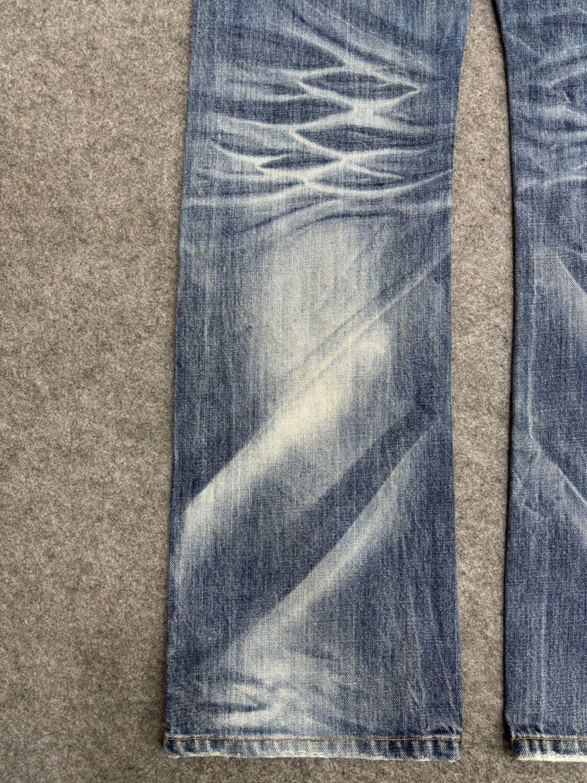 Japanese Brand 💥Sick Fades💥improves Distressed Heavy Art Fades Denim F534 Size US 33 - 15 Thumbnail