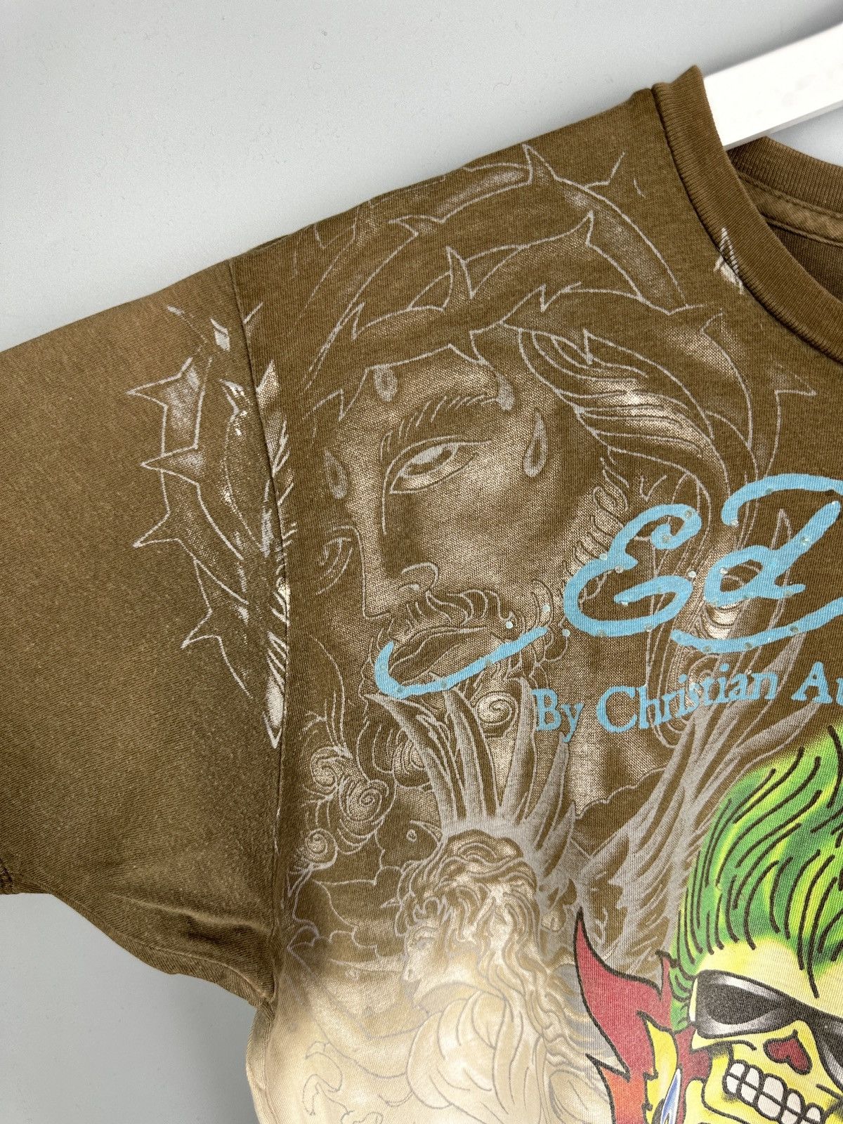Ed Hardy Y2K Ed Hardy Skull Affliction Opium TShirt Tee Rhinestones Size US M / EU 48-50 / 2 - 11 Thumbnail
