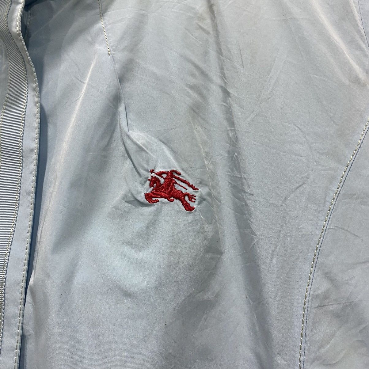 Burberry Prorsum Vintage Burberrys Light Blue Windbreaker Made In UK Size US L / EU 52-54 / 3 - 6 Thumbnail