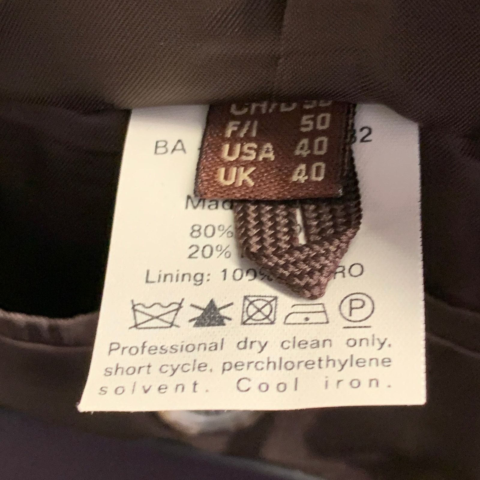 Bally BALLY Size 40 Houndstooth Wool Blend Notch Lapel Sport Coat Size 40R - 8 Thumbnail