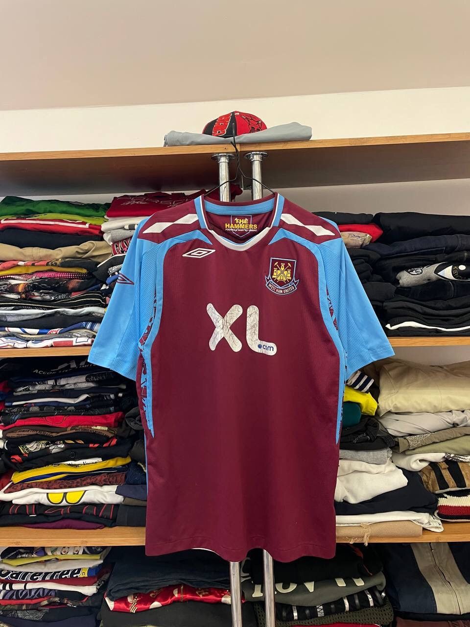 Maillot football vintage West Ham #10 domicile saison 2009-2010