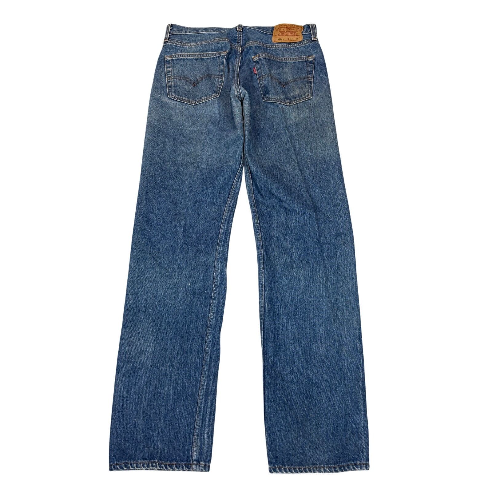 Levi's × Vintage Vintage 90s Levi's 501xx Straight Leg Jeans 34x36 (32x33) Size US 34 / EU 50 - 1 Thumbnail