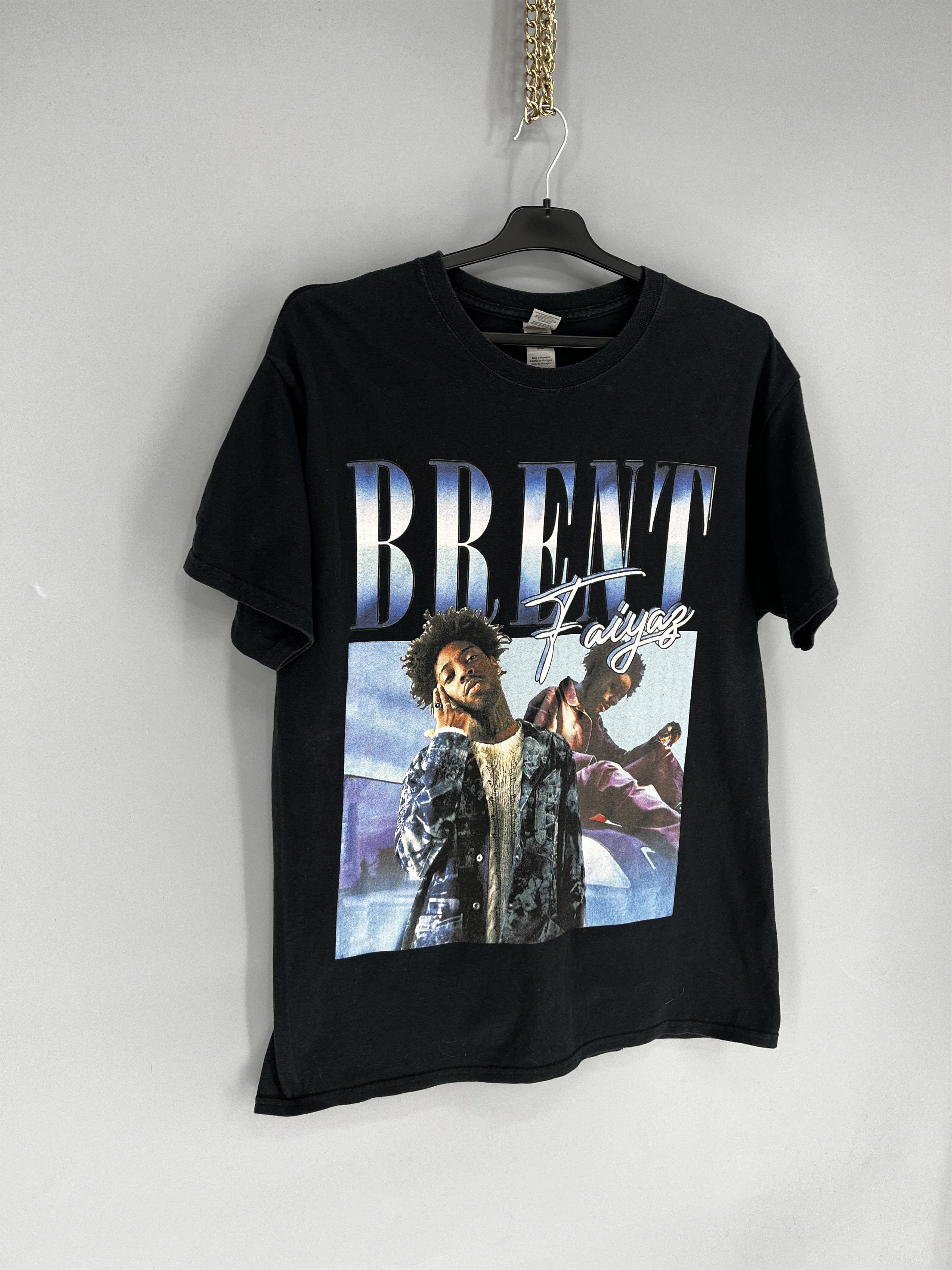 Band Tees Y2K American Singer Brent Graphic T-shirt Retro Hip Hop Size US L / EU 52-54 / 3 - 2 Thumbnail