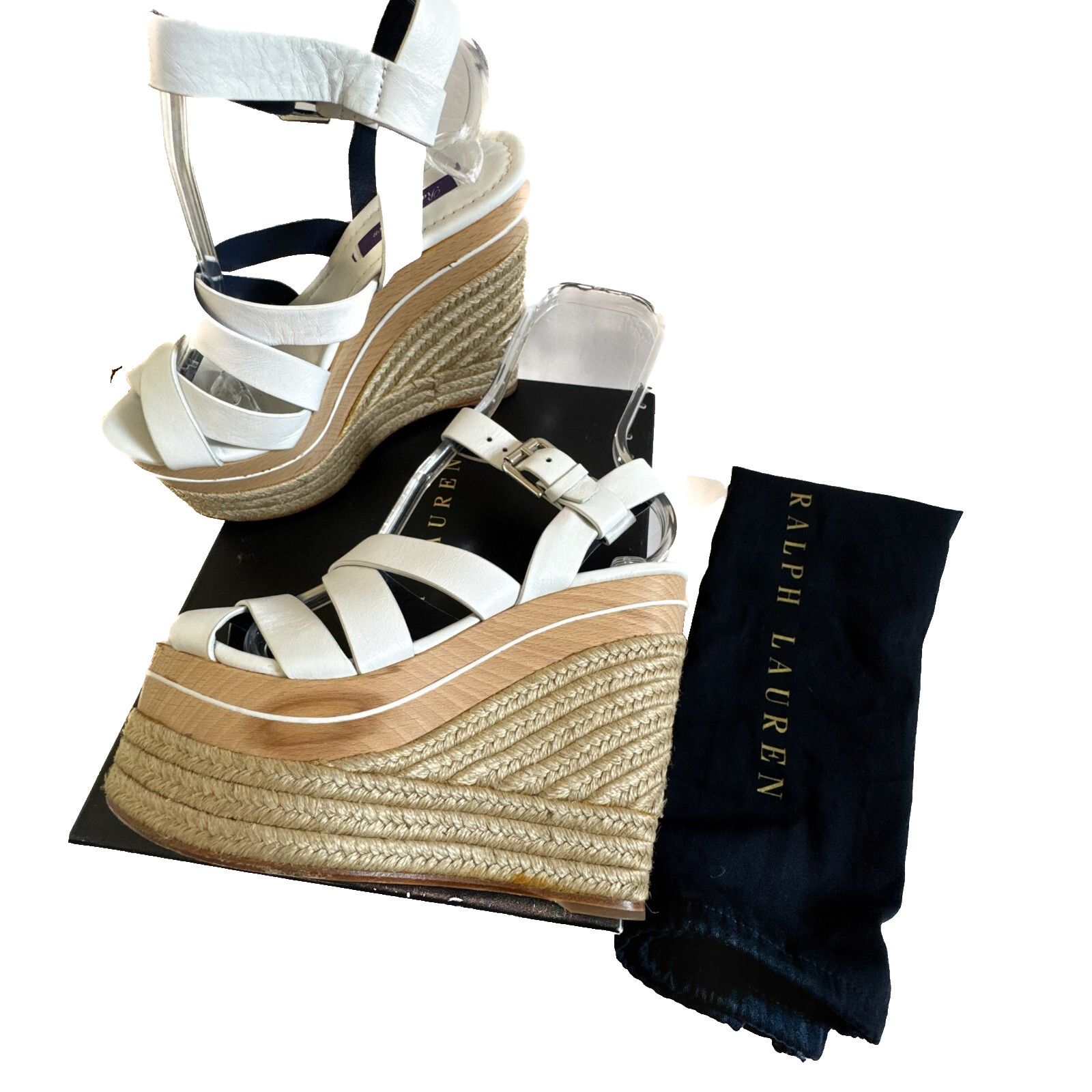 Ralph Lauren Ralph Lauren Purple Label Espadrille Wedge Platform 37.5 Size US 7.5 / IT 37.5 - 1 Thumbnail