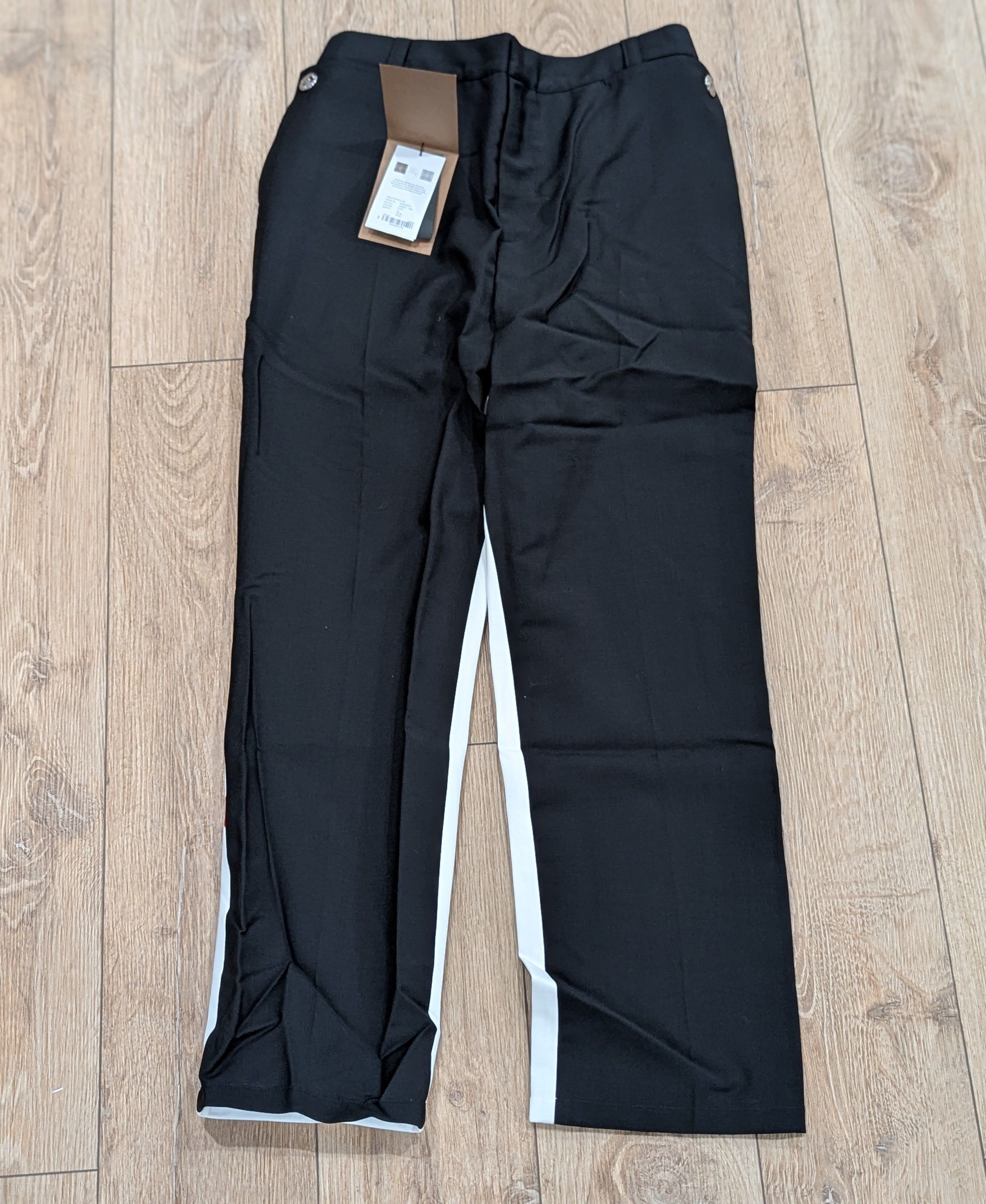 Burberry Burberry Two Tone Mohair/Wool Trousers Pants Black 54 US 38 Size US 38 / EU 54 - 1 Thumbnail