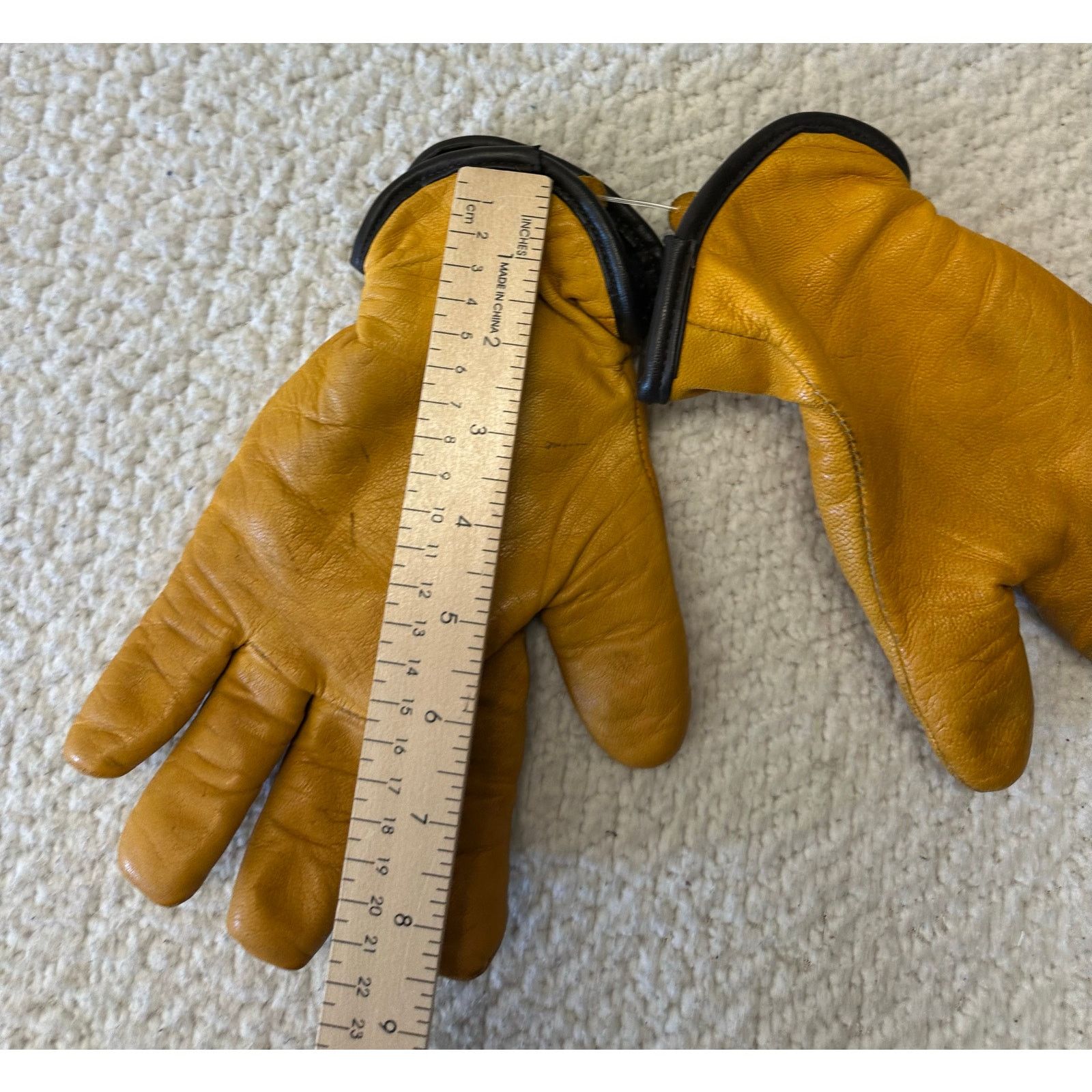 Filson Filson Mens Goat Leather Gloves Merino Wool Lined Small Size ONE SIZE - 3 Thumbnail