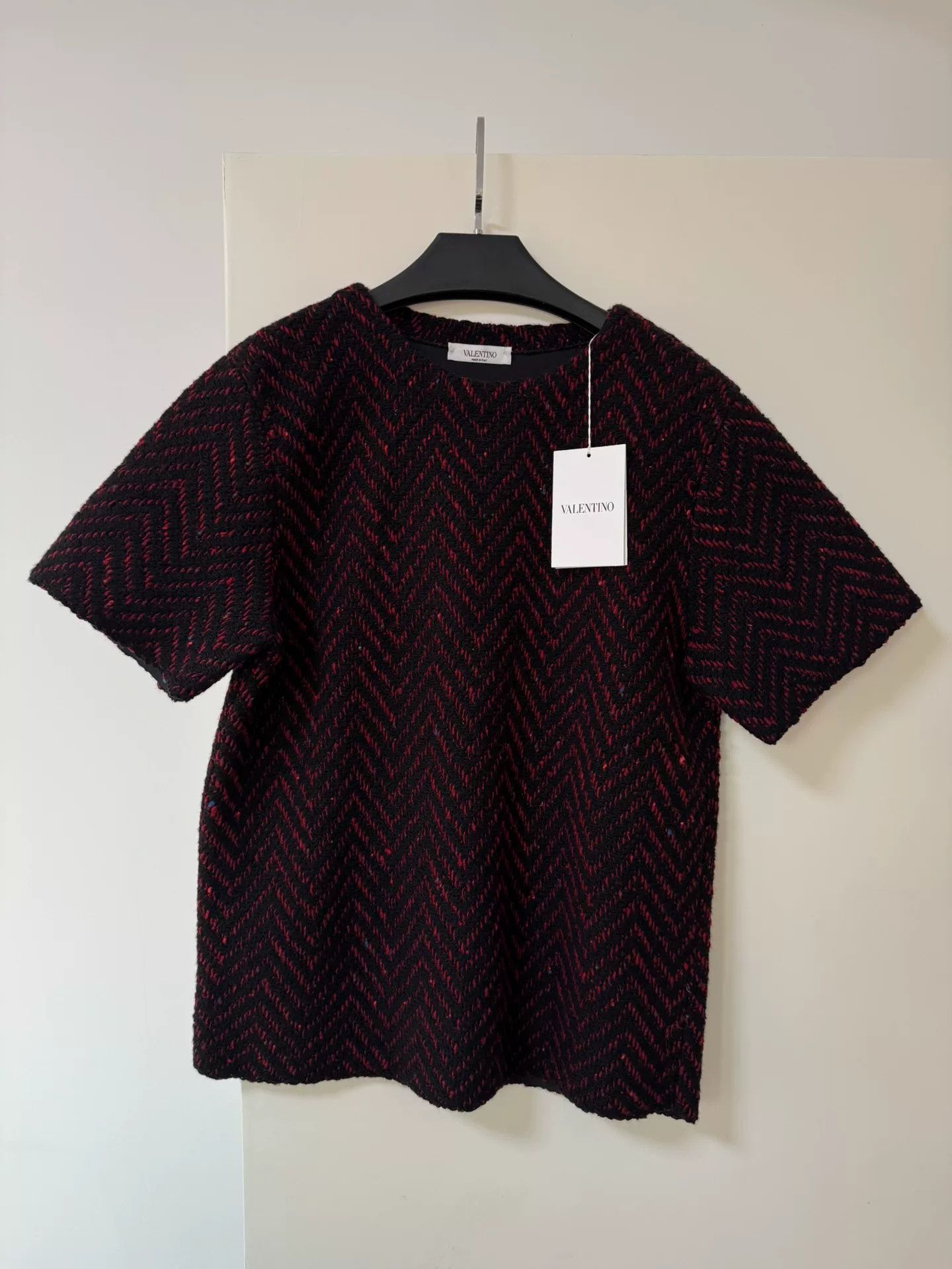 Valentino Valentino Red Short-Sleeve Unisex Sweater Size US M / EU 48-50 / 2 - 1 Thumbnail