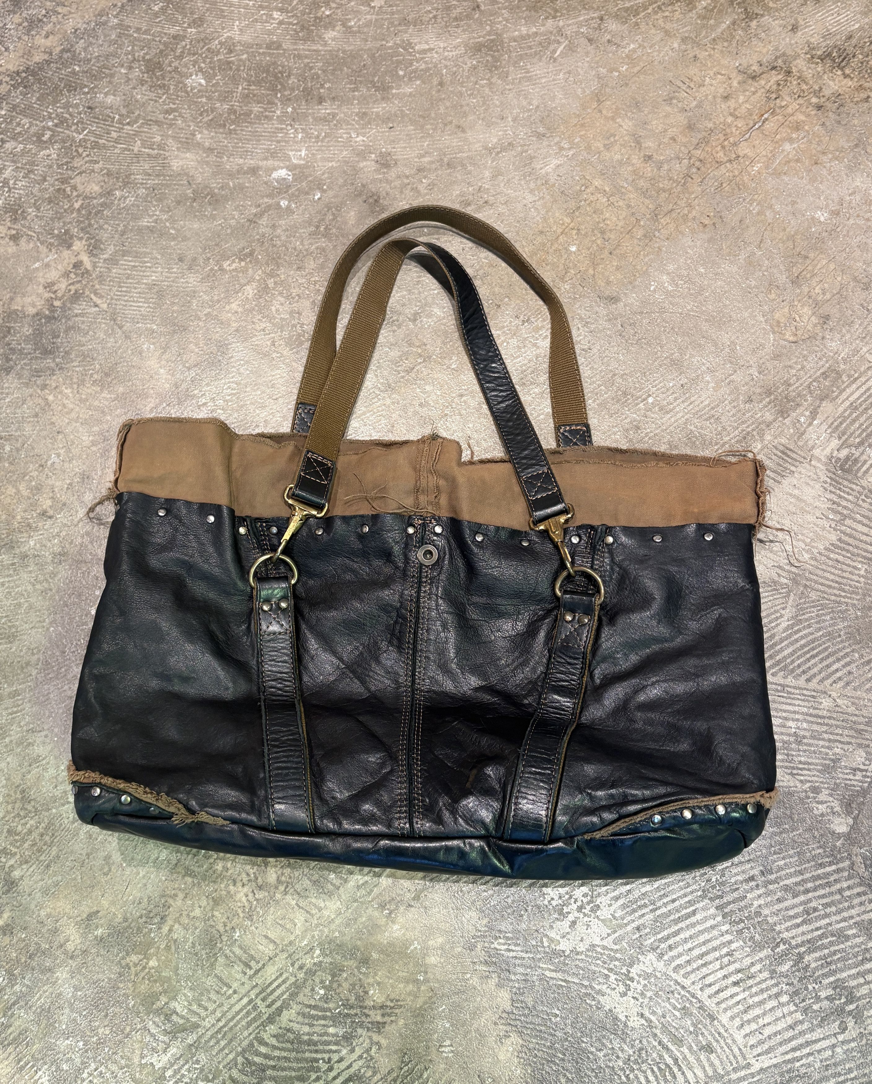 Other Vintage ZER Studded Leather Tote Bag - Japanese Archive Y2K Size ONE SIZE - 2 Thumbnail