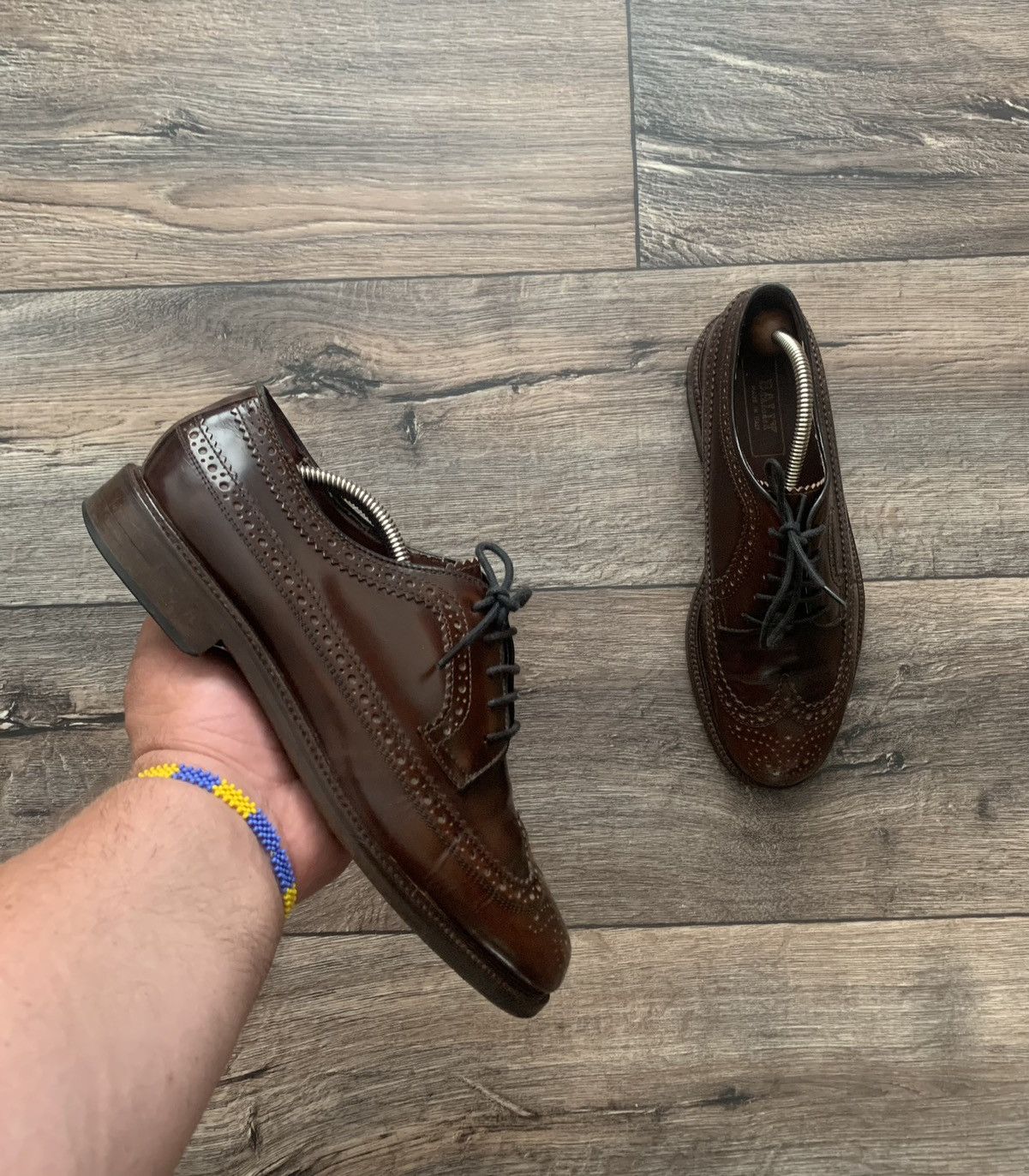 Bally Bally Brown Leather Brogue Shoes Made on Italy Size US 9 / EU 42 - 1 Thumbnail