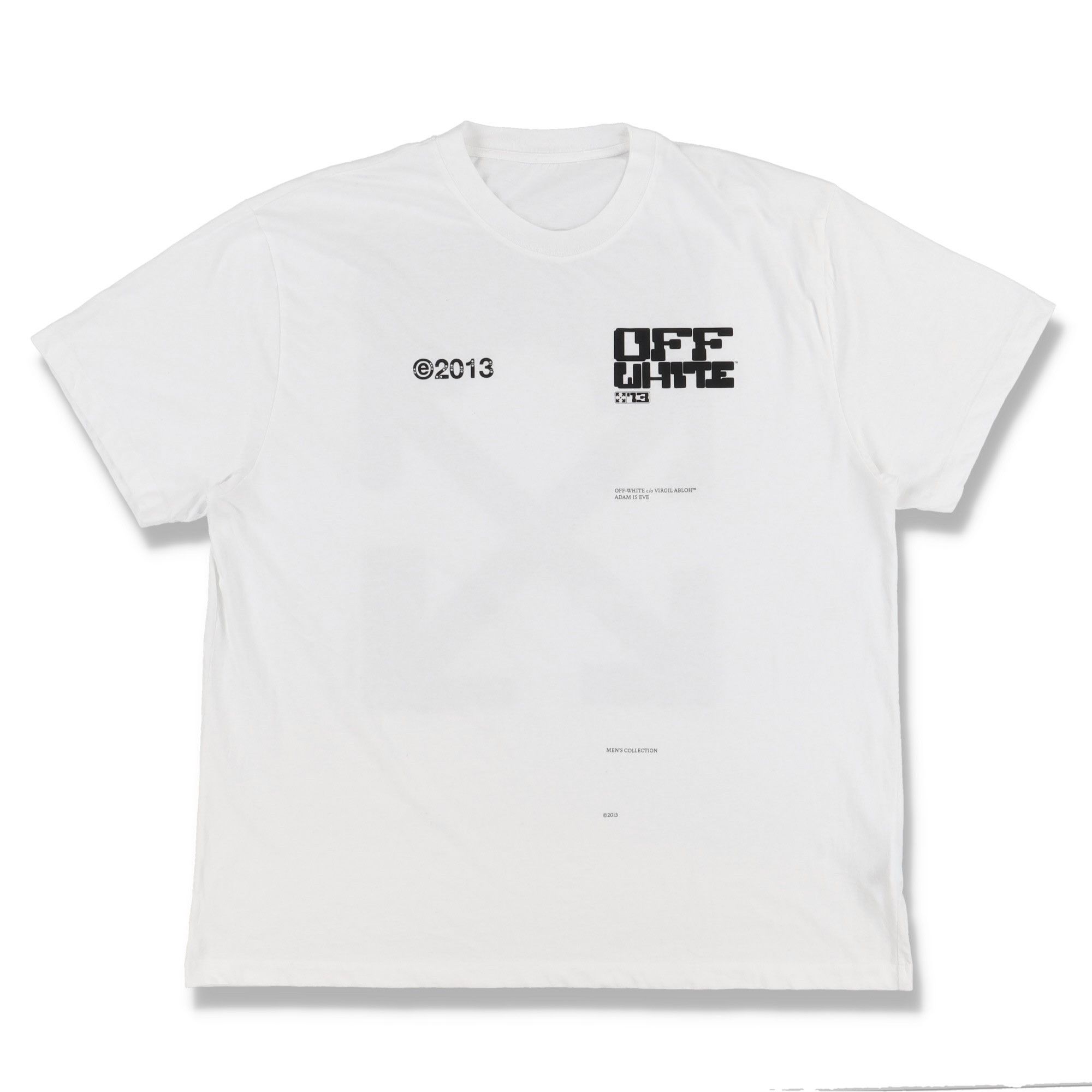 Off-White White Tech Marker Adam Is Eve Oversized T-shirt Size US M / EU 48-50 / 2 - 5 Thumbnail