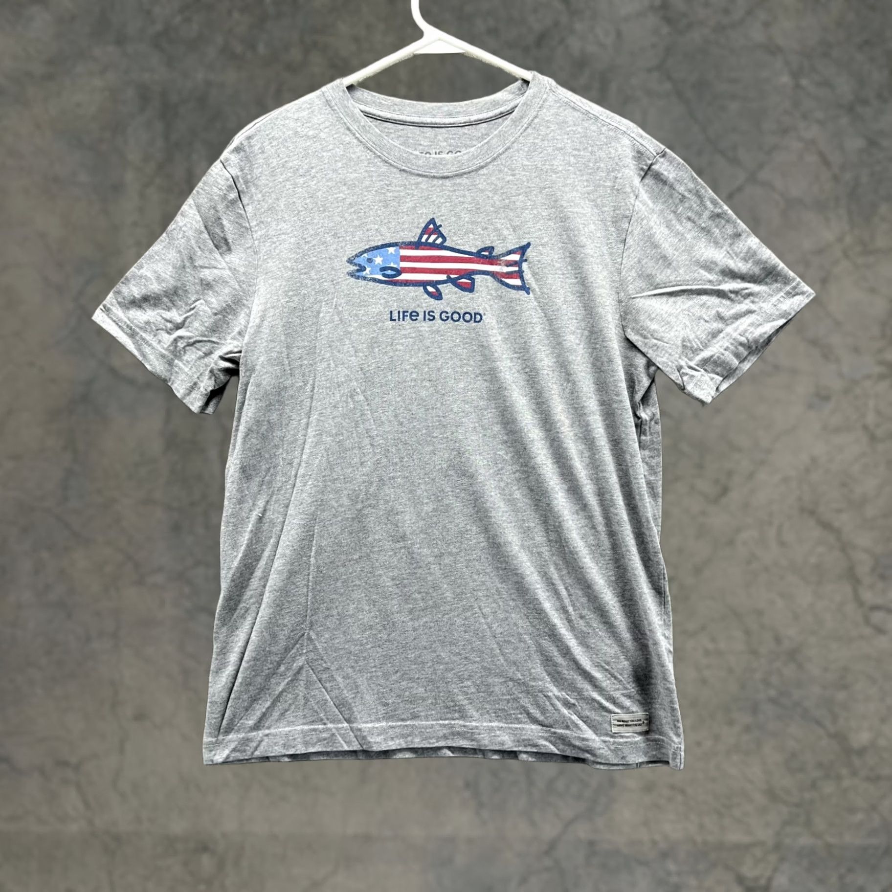 Life is Good Life is Good Shirt Men Small Adult Gray Crusher Tee Crewneck USA Logo Short Sleeve Size US S / EU 44-46 / 1 - 1 Thumbnail