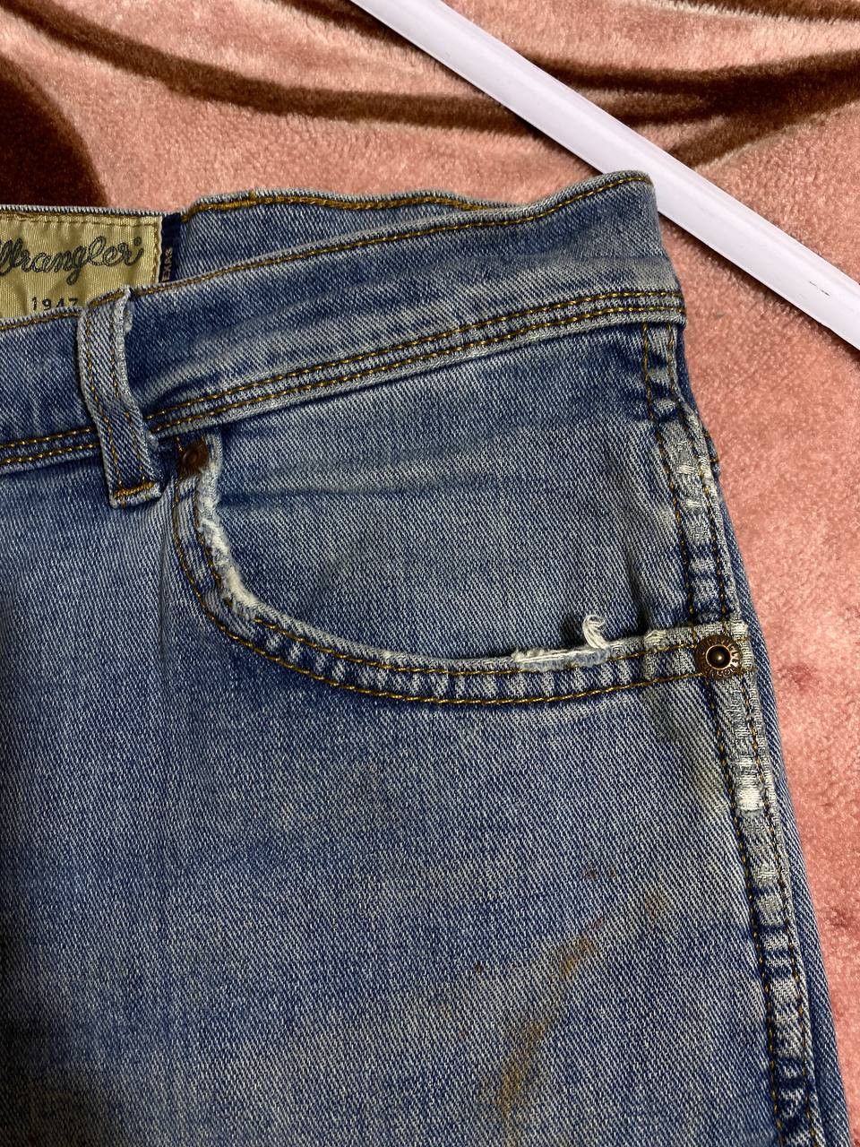 Vintage × Wrangler Wrangler 1947 BAGGY VINTAGE SELVEDGE DENIM Jeans Pants Size US 34 / EU 50 - 18 Thumbnail