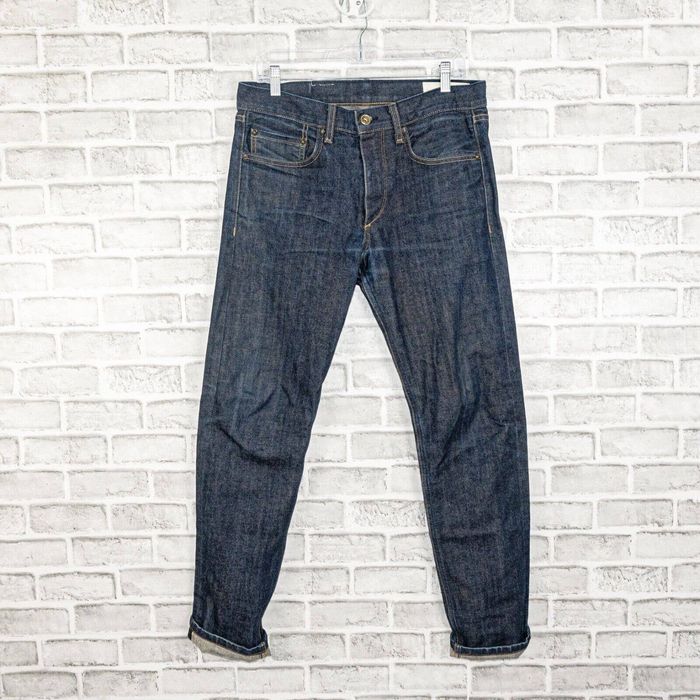 Rag & Bone Rag & Bone Fit 2 slim Indigo Raw selvedge Denim button fly ...