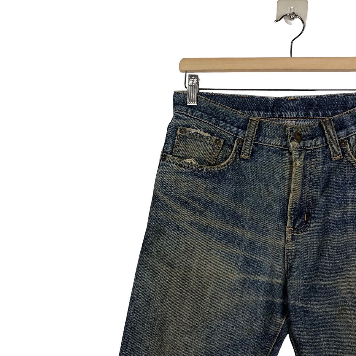 Edwin 🔥VINTAGE DENIM JEANS WRANGLER UNION MADE Size US 30 / EU 46 - 7 Thumbnail