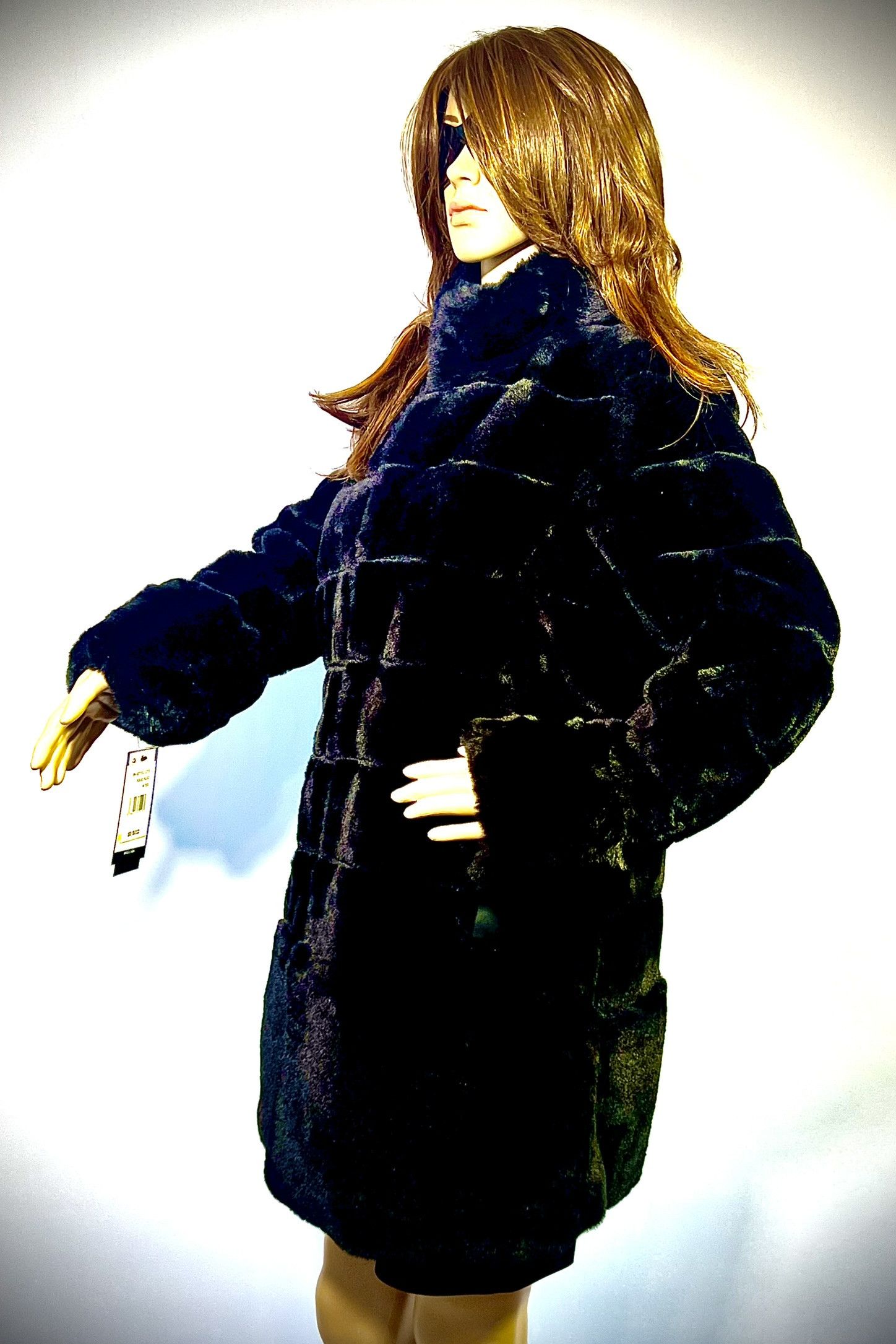 Jones New York NWT Jones New York Luxury Black Faux Fur Coat Size M / US 6-8 / IT 42-44 - 4 Thumbnail