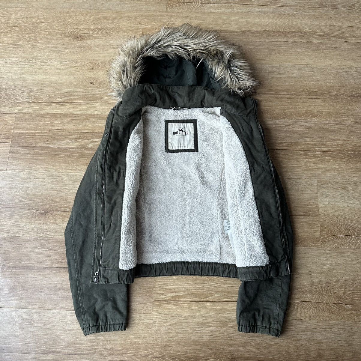 If Six Was Nine 90s Hollister Fur Jacket IfSixWasNine BabyDoll y2K Cropped Size L / US 10 / IT 46 - 6 Thumbnail