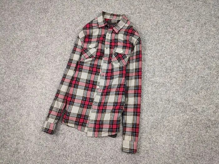 Flannel Vintage Flannel Shirt Plaid Checkered Travis Scott Style Size US L / EU 52-54 / 3 - 4 Thumbnail
