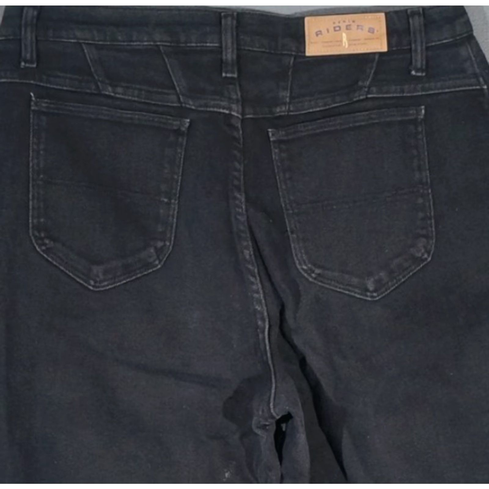 Lee VINTAGE LEE RIDERS STRAIGHT LEG JEANS Women sz16 Medium Black Size 38" / US 16 / IT 52 - 4 Thumbnail