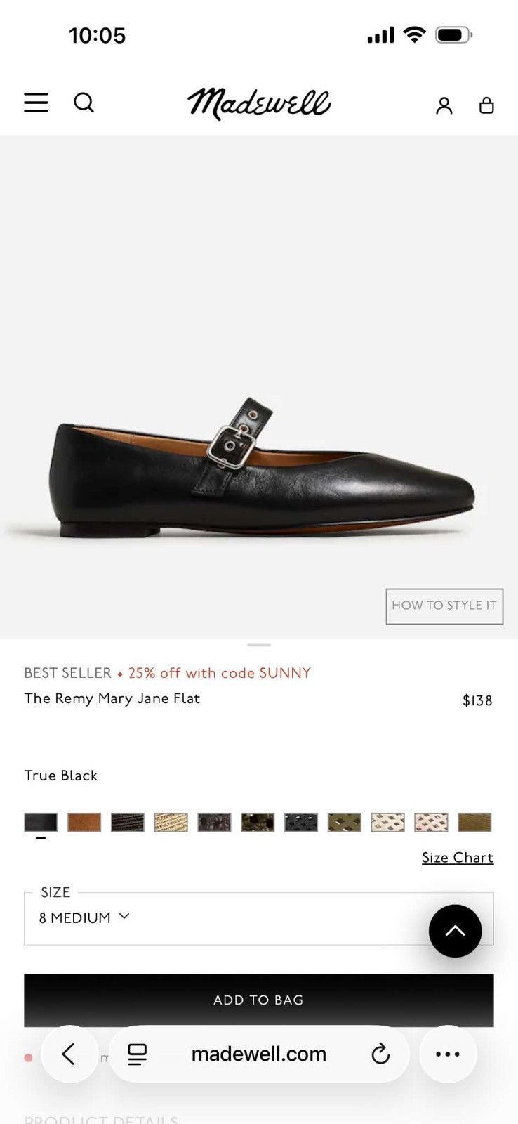 Madewell The Remy Mary Jane Flat Size US 6.5 / IT 36.5 - 4 Thumbnail