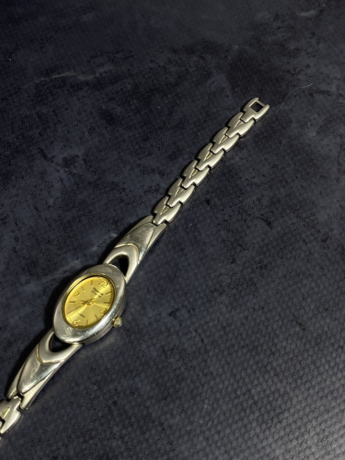 Jewelry Vintage Timestar Quartz Bracelet Watch | Gold Dial Size ONE SIZE - 3 Thumbnail
