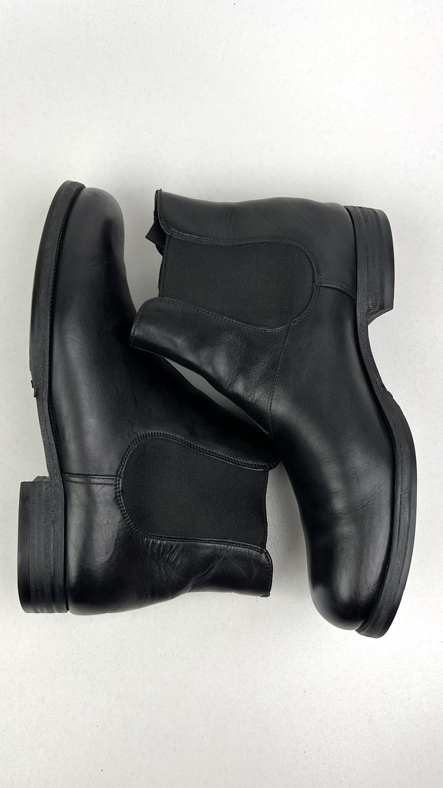 Prada PRADA MILANO Boots Chelsea Leather Shoes Handmade Black Mens Size US 7 / EU 40 - 10 Thumbnail