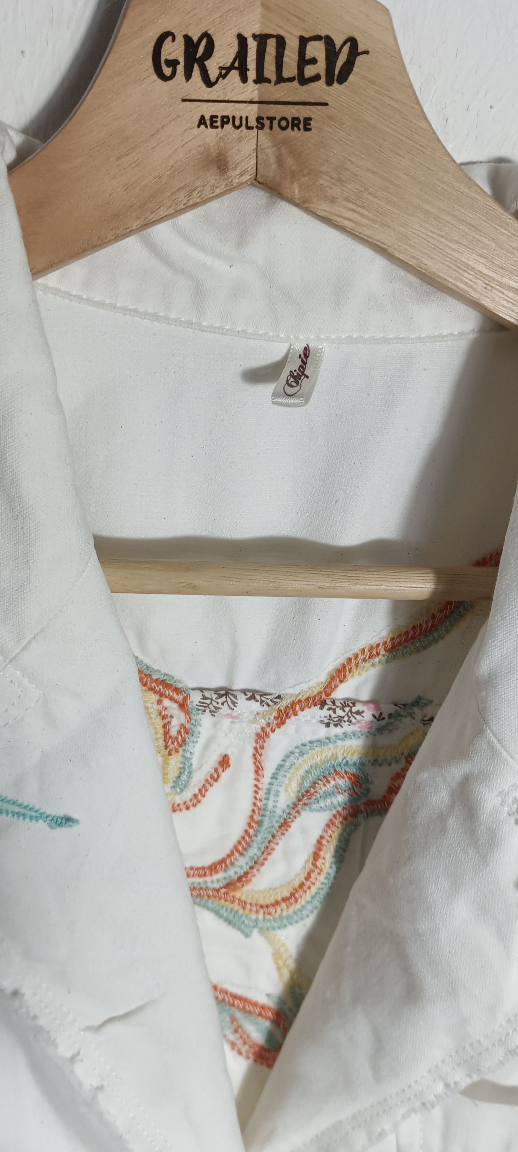 Art Comes First Jeans Jacket bird art by ohipie designer france Size S / US 4 / IT 40 - 11 Thumbnail