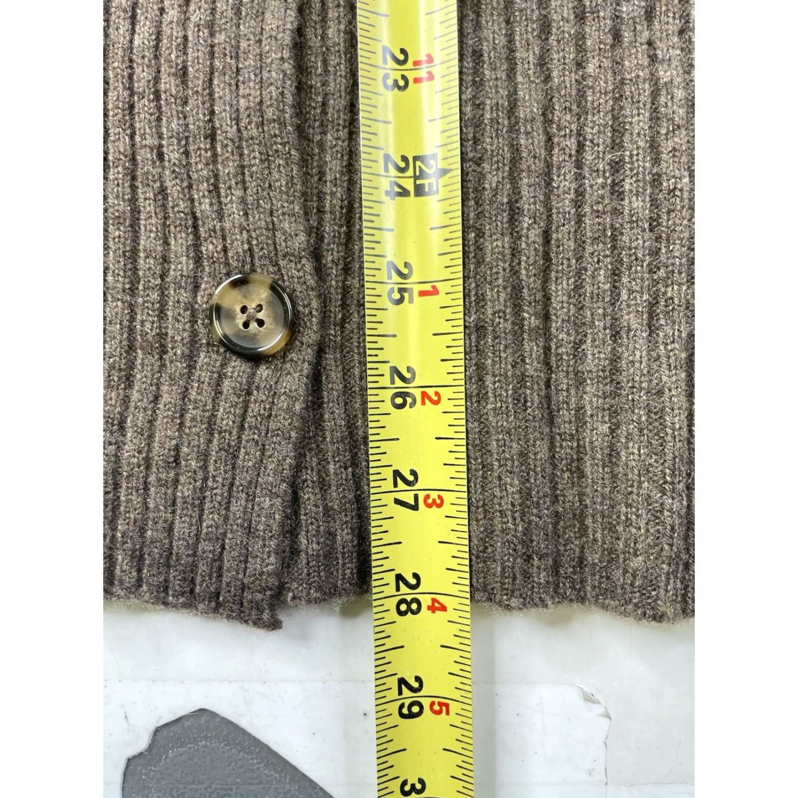 Reformation Reformation Cardigan Sweater Brown S Knitted Cashmere Blend Collared Long Sleeve Button Women Regular Knit Vintage: No Size S / US 4 / IT 40 - 5 Thumbnail