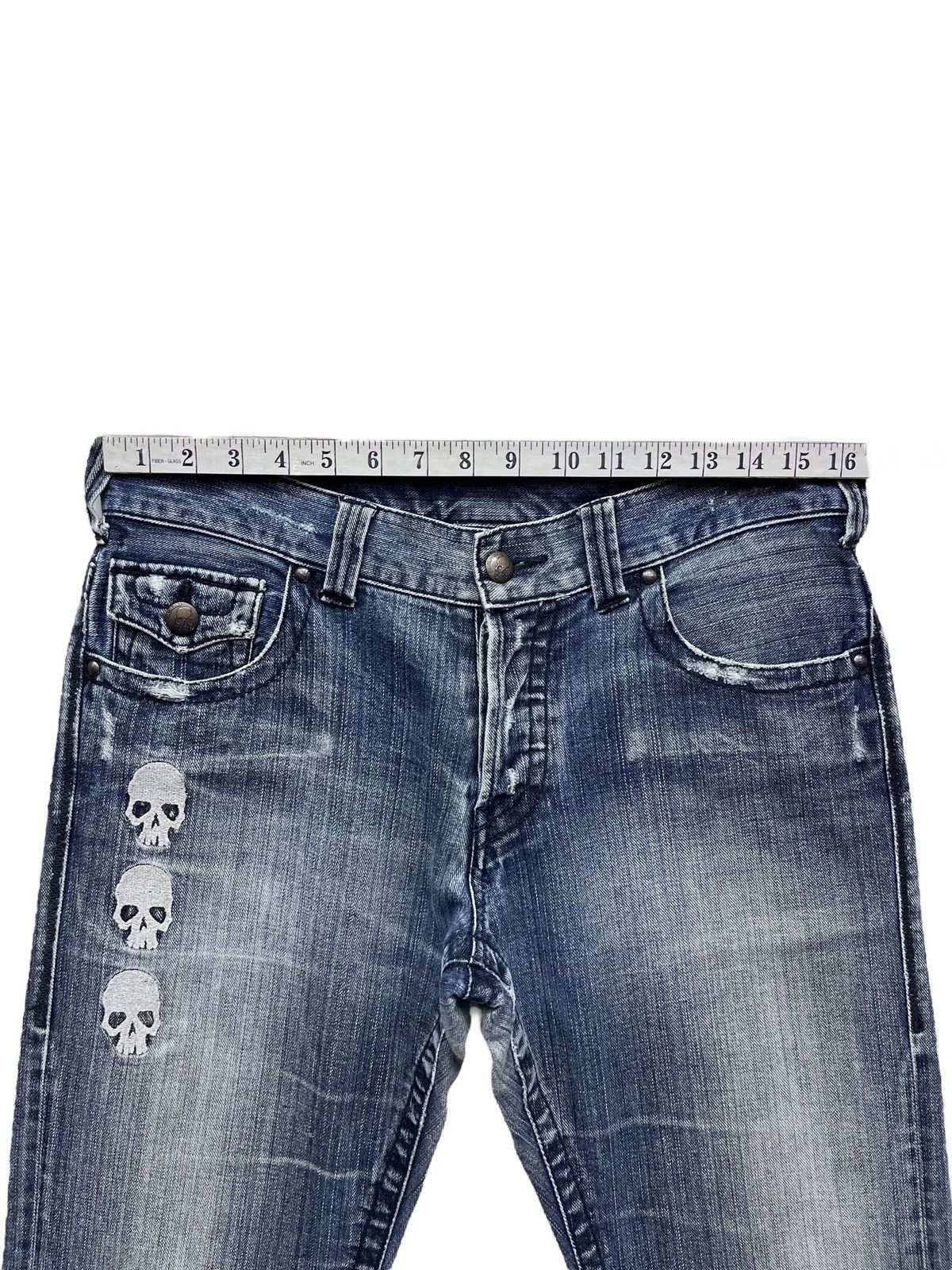 Seditionaries 💀Seditionaries Punk Skulls Embroidery Distressed Flare Size US 32 / EU 48 - 16 Thumbnail