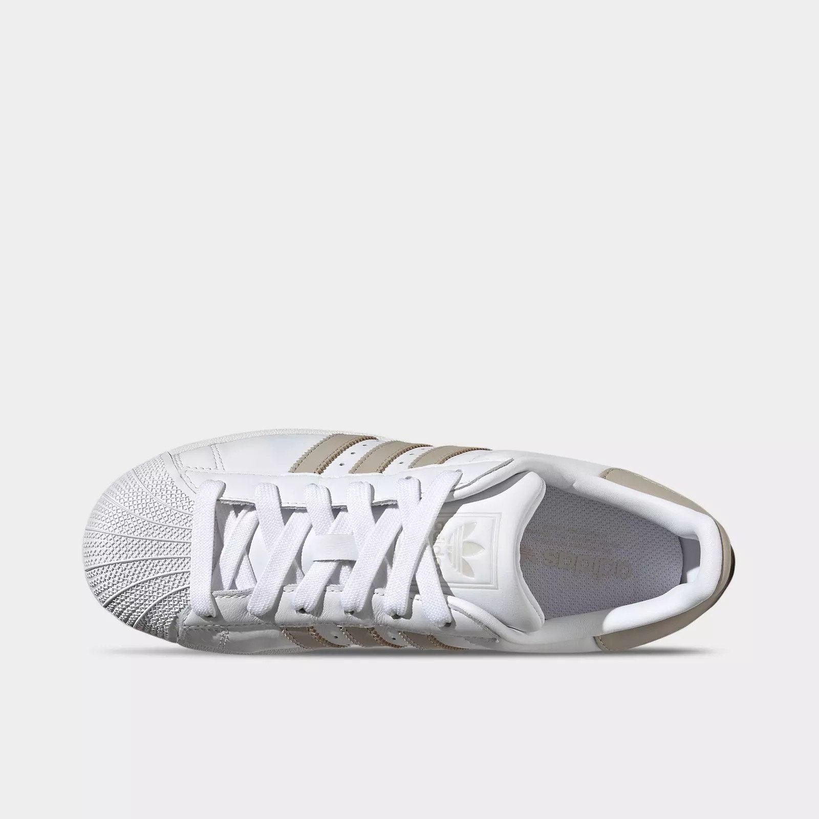 Adidas ADIDAS ORIGINALS WOMEN'S 11 SUPERSTAR II WHITE WONDER BEIGE Size US 11 / IT 41 - 5 Thumbnail