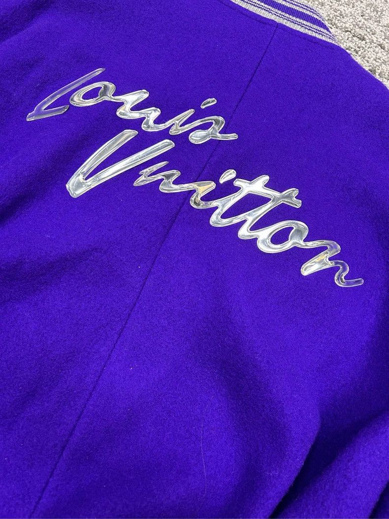 Louis Vuitton Louis Vuitton Purple embossed signature baseball jacket Size US M / EU 48-50 / 2 - 4 Thumbnail