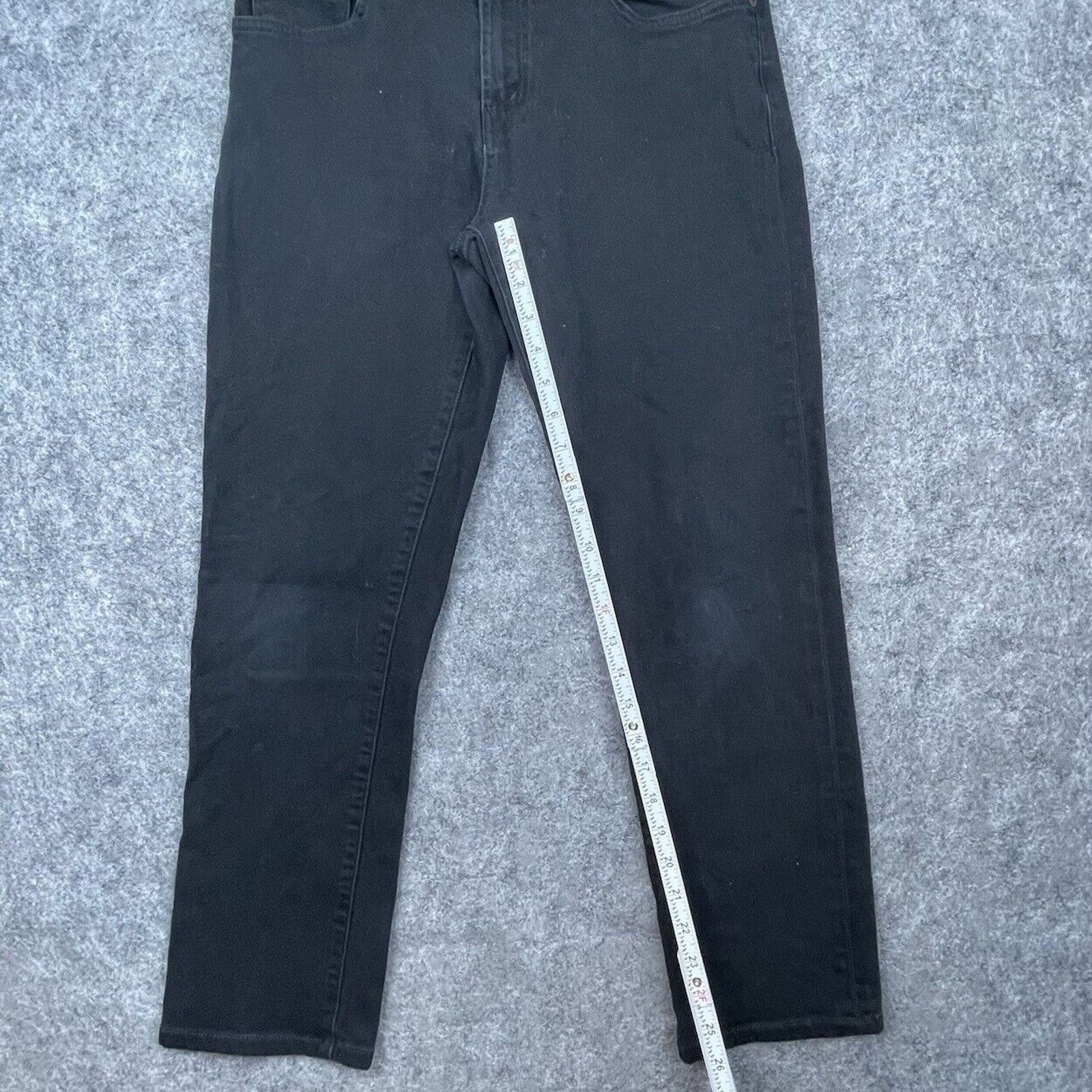 J Brand J Brand Jeans Womens 31 Black Tyler Clancy Straight Cropped Size 31" - 4 Thumbnail