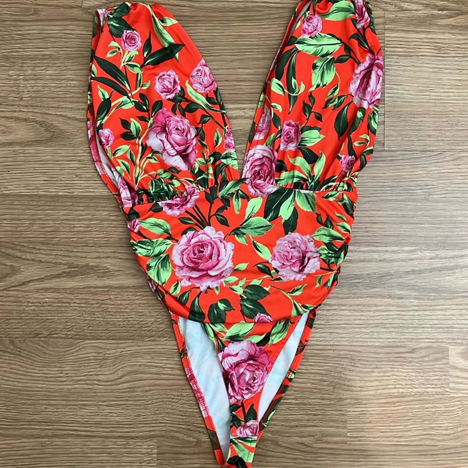 Zara Zara Draped Floral Print Bodysuit Size S / US 4 / IT 40 - 7 Thumbnail