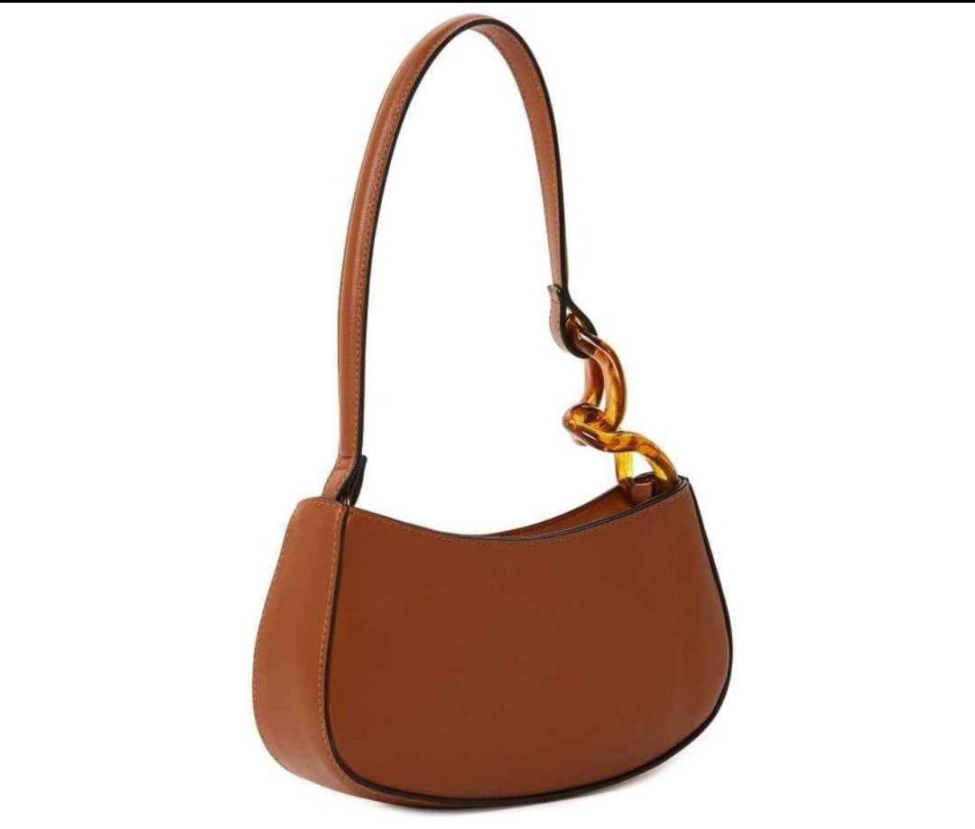 Other No Boundaries Women's Top Zip Shoulder Bag, Cognac Size ONE SIZE - 2 Thumbnail